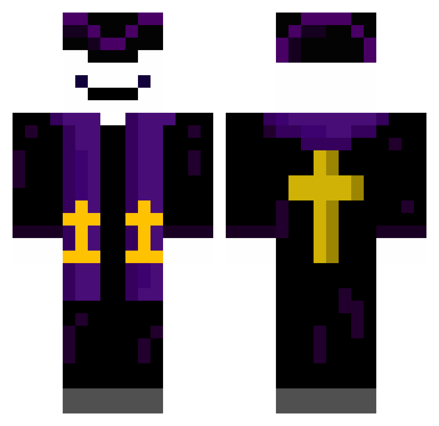 KtosFainy Minecraft skin, front and back view