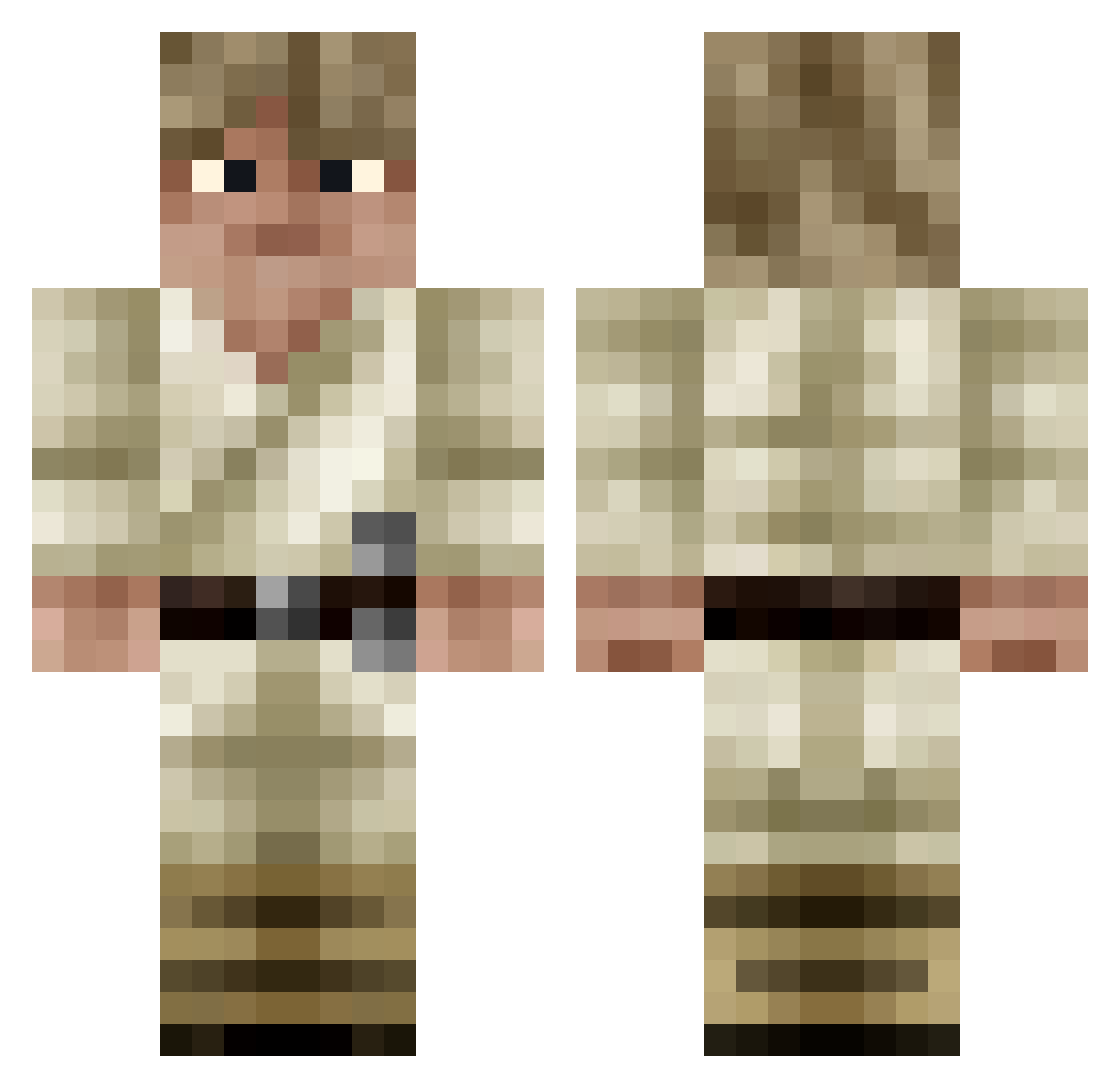 AlexDawg21c Minecraft skin, front and back view