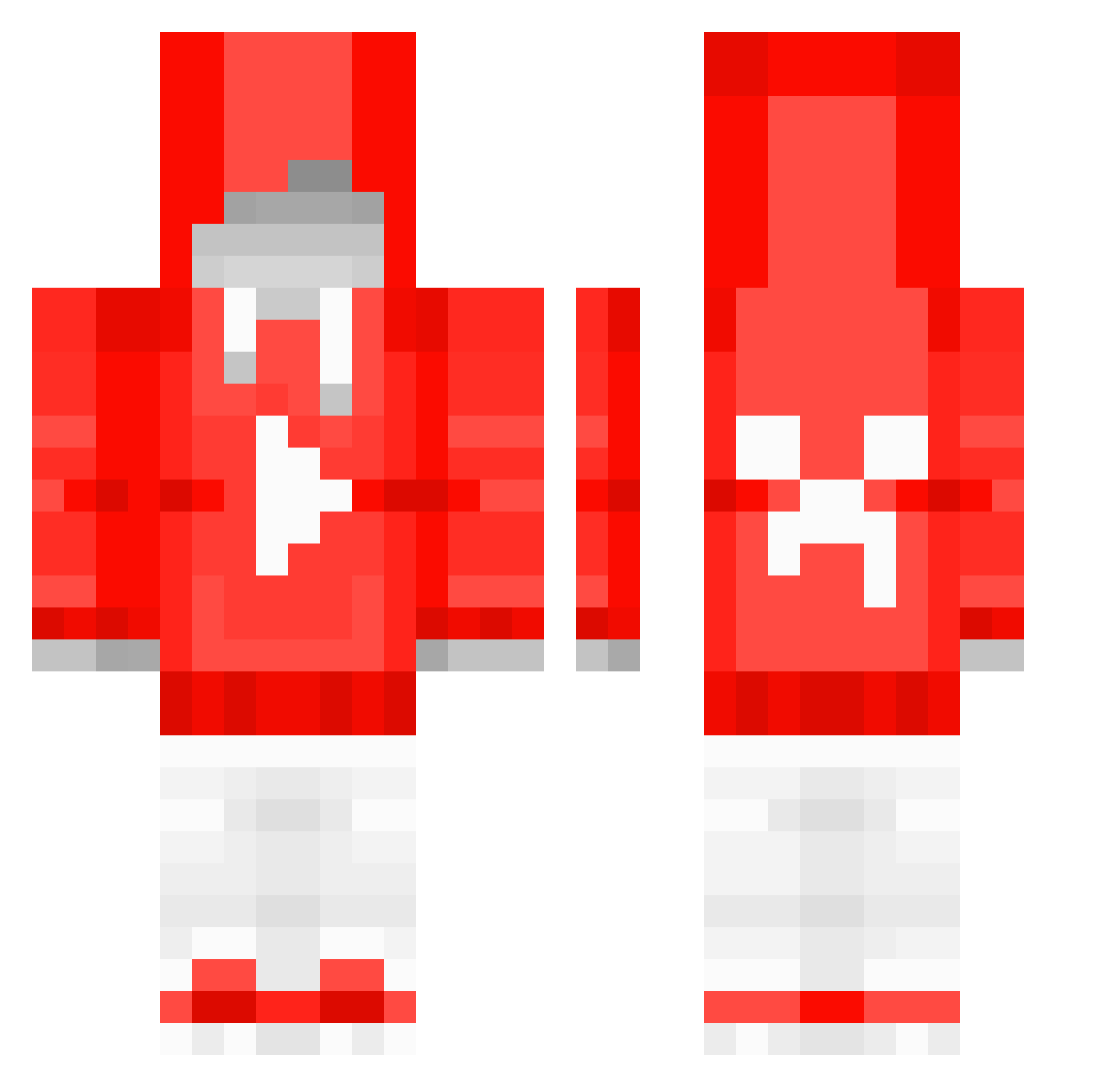 ThisConor Minecraft skin, front and back view