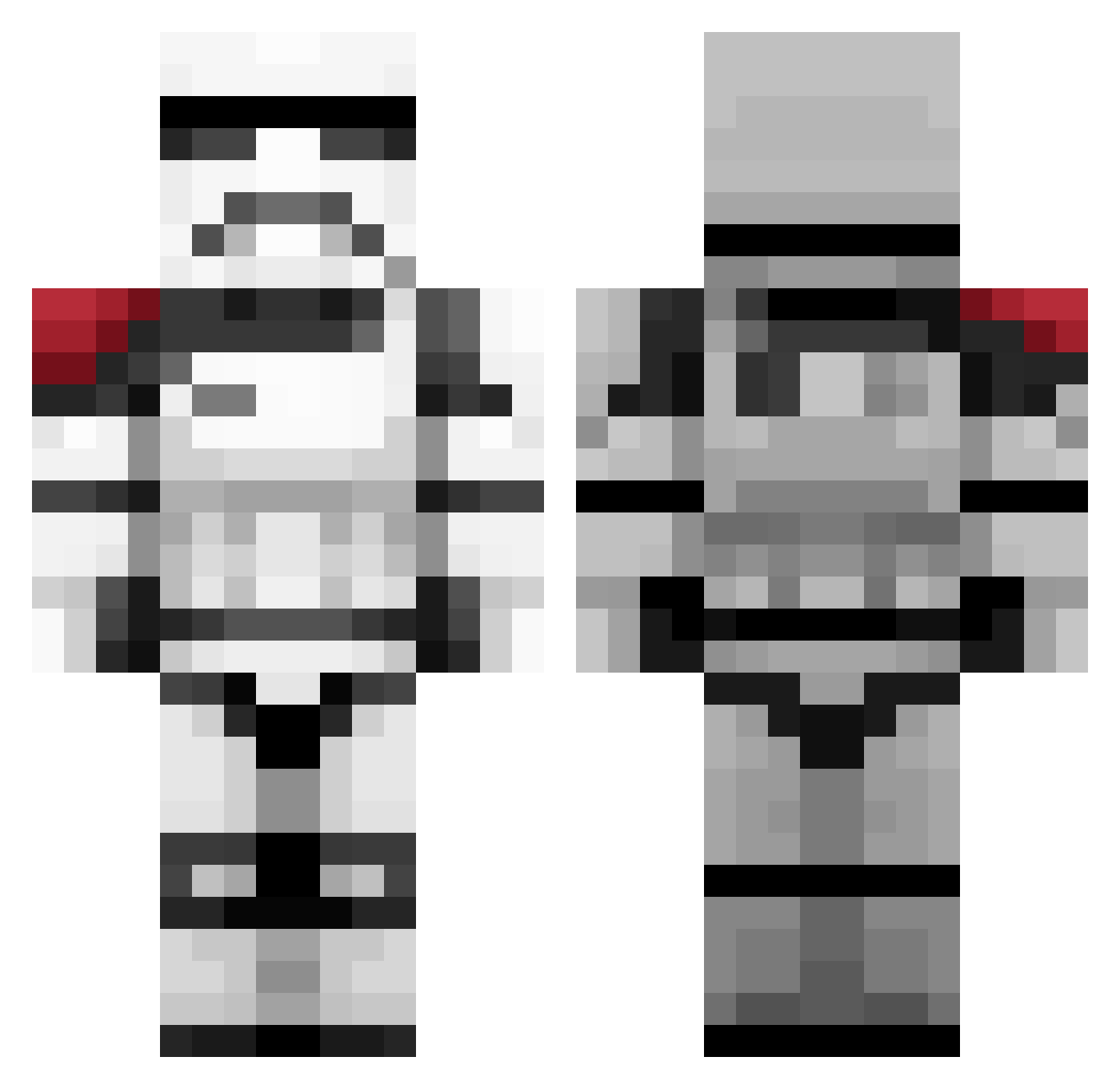 QuandaleDingle18 Minecraft skin, front and back view