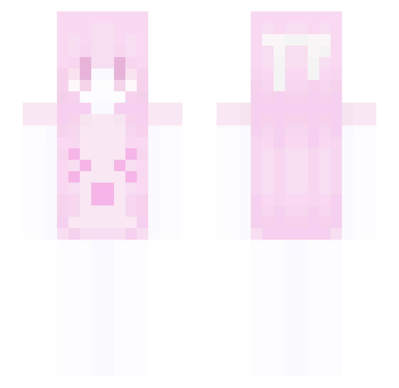 eudaimellow Minecraft skin, front and back view