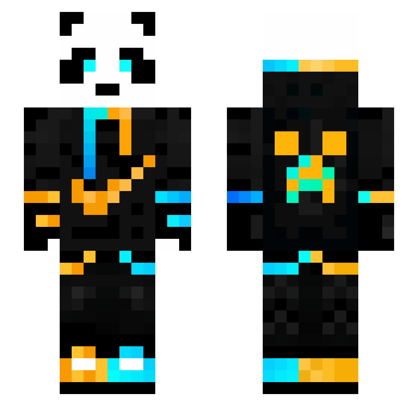 ricky126534 Minecraft skin, front and back view