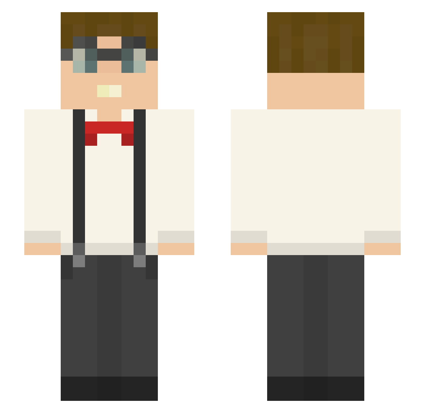 BradipoLezzo420 Minecraft skin, front and back view
