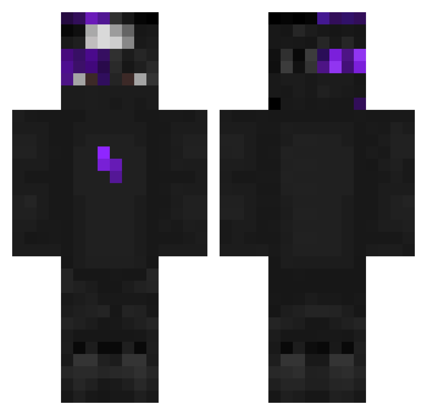 Triipel_ Minecraft skin, front and back view