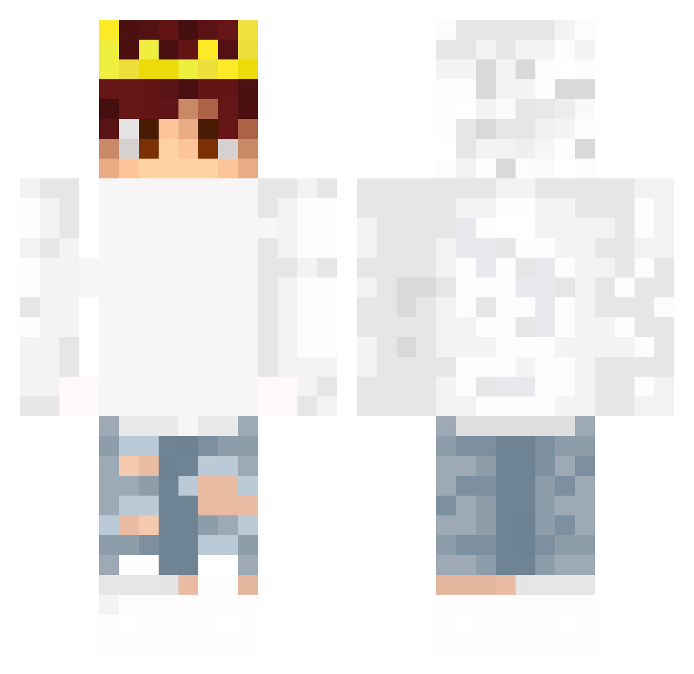 Toys Minecraft skin, front and back view