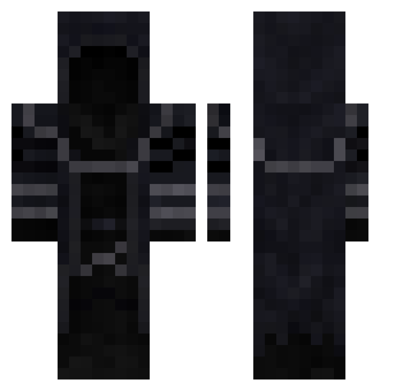 poolstar62 Minecraft skin, front and back view