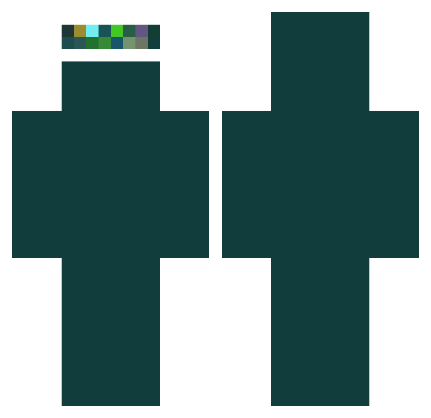 YoJi_24k Minecraft skin, front and back view