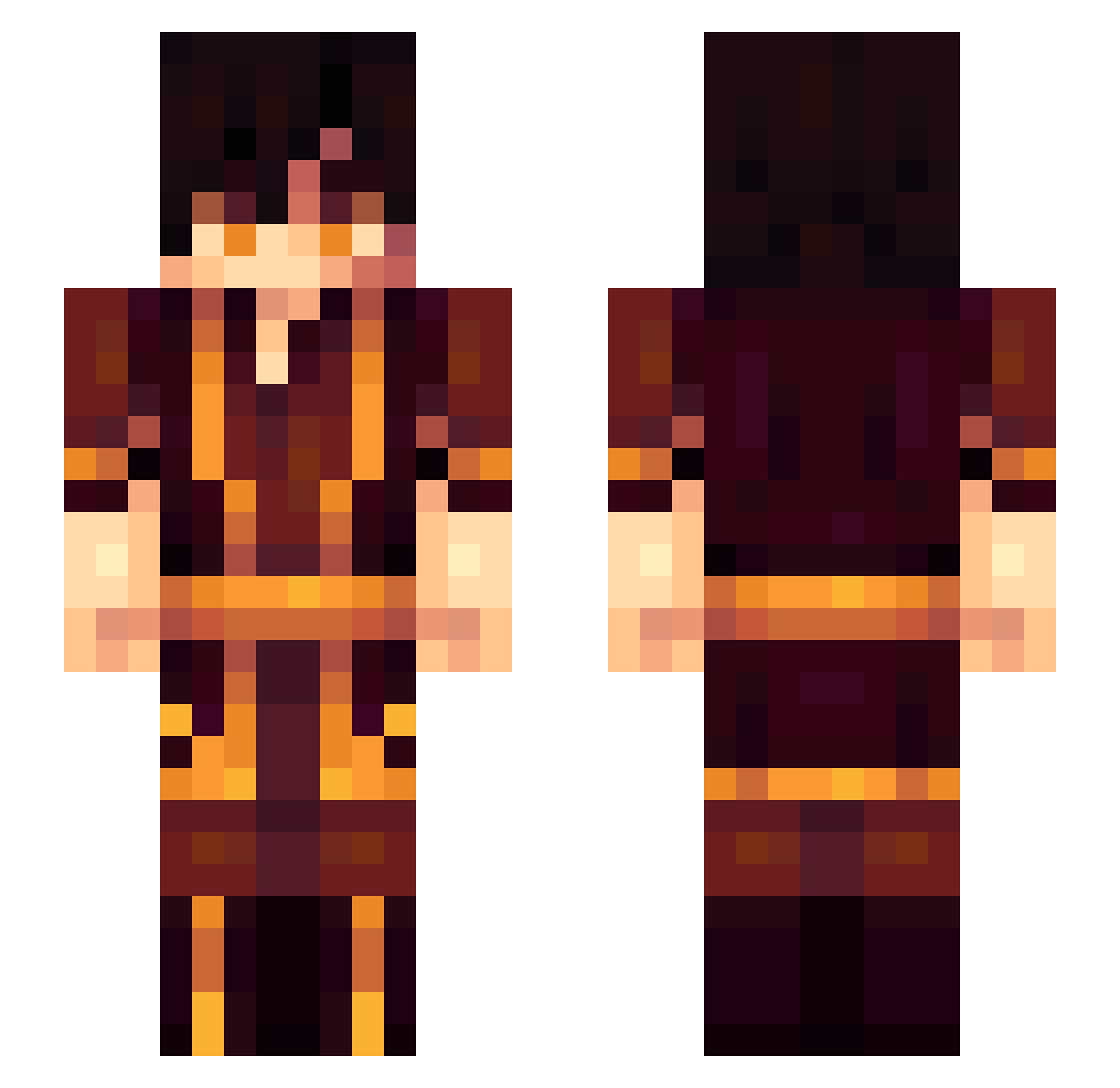 sage0cotton Minecraft skin, front and back view