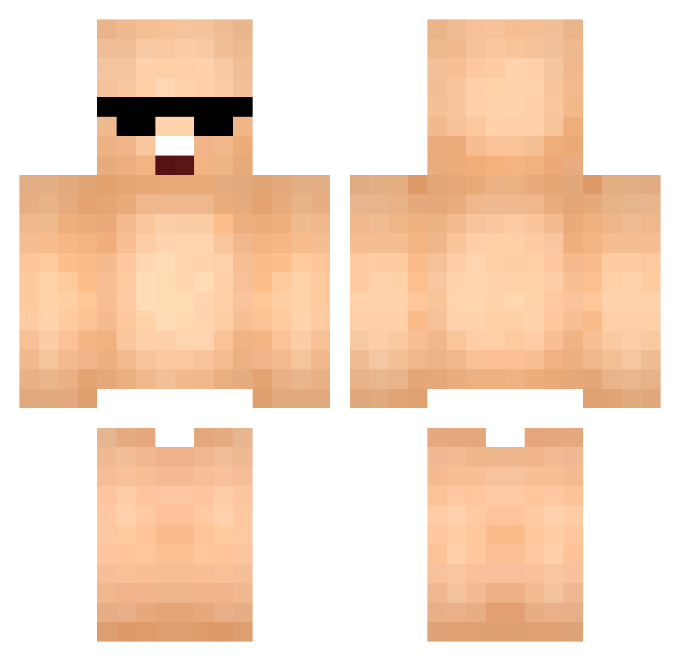 sayddd Minecraft skin, front and back view