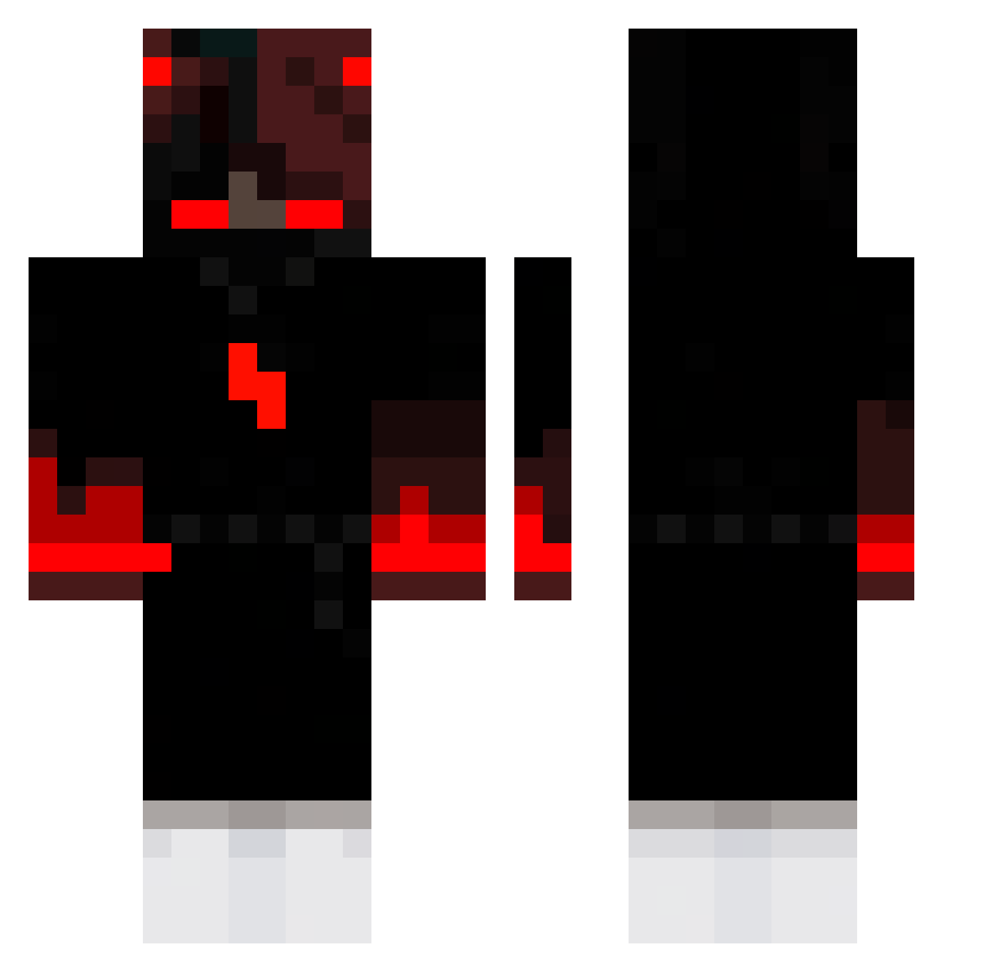 Todin01 Minecraft skin, front and back view