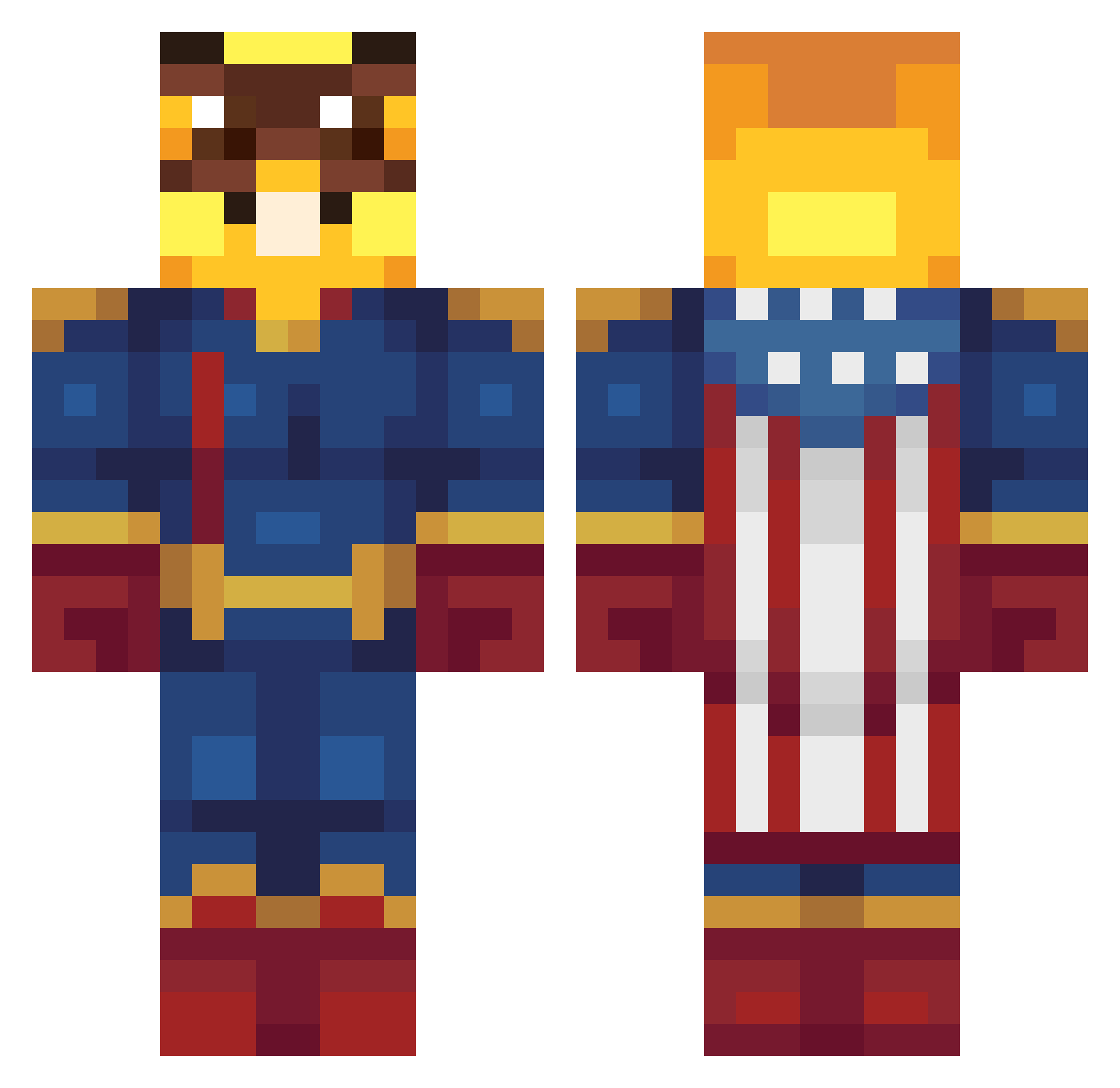 geaseltus1 Minecraft skin, front and back view