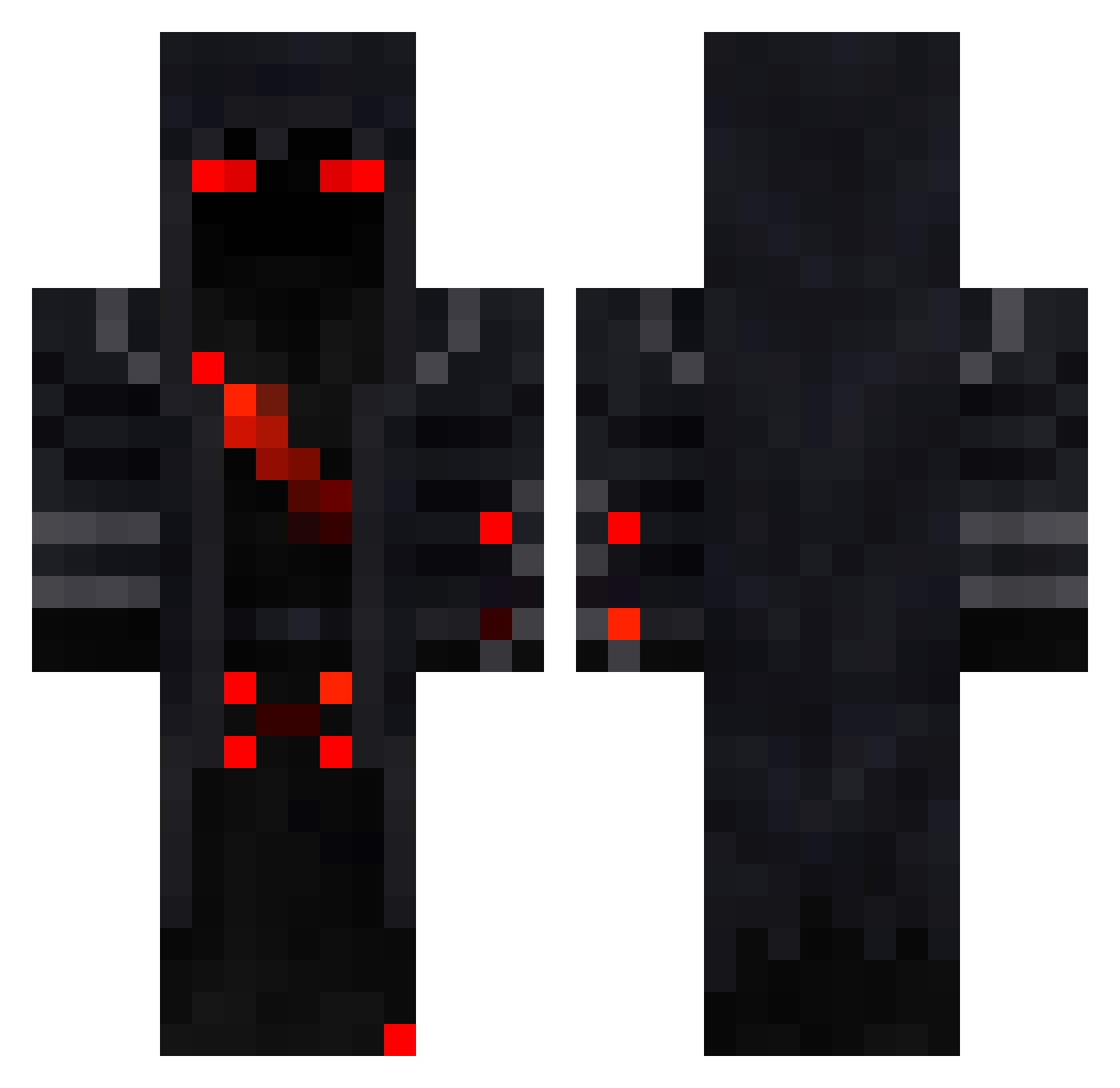 Thors_Eye Minecraft skin, front and back view