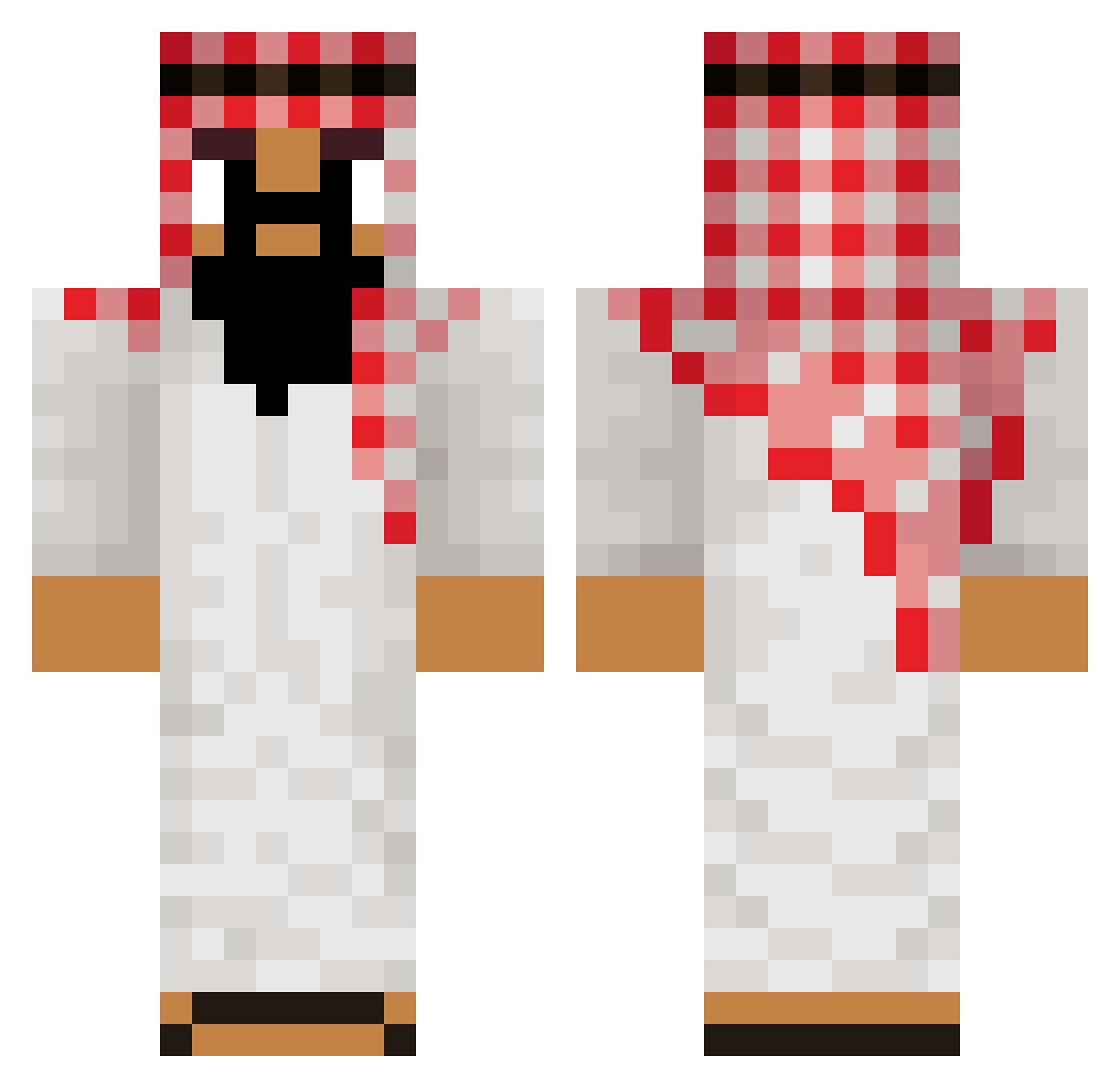 I__Noscoped__JFK Minecraft skin, front and back view