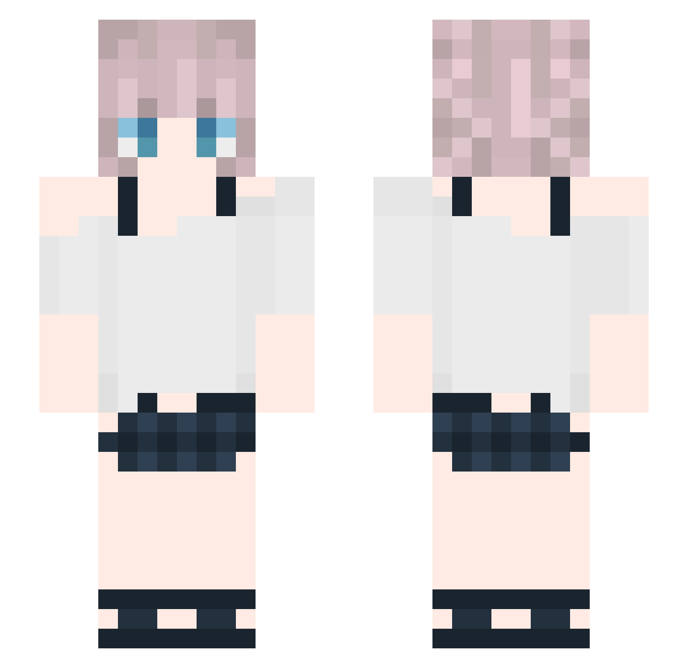 amshishi Minecraft skin, front and back view