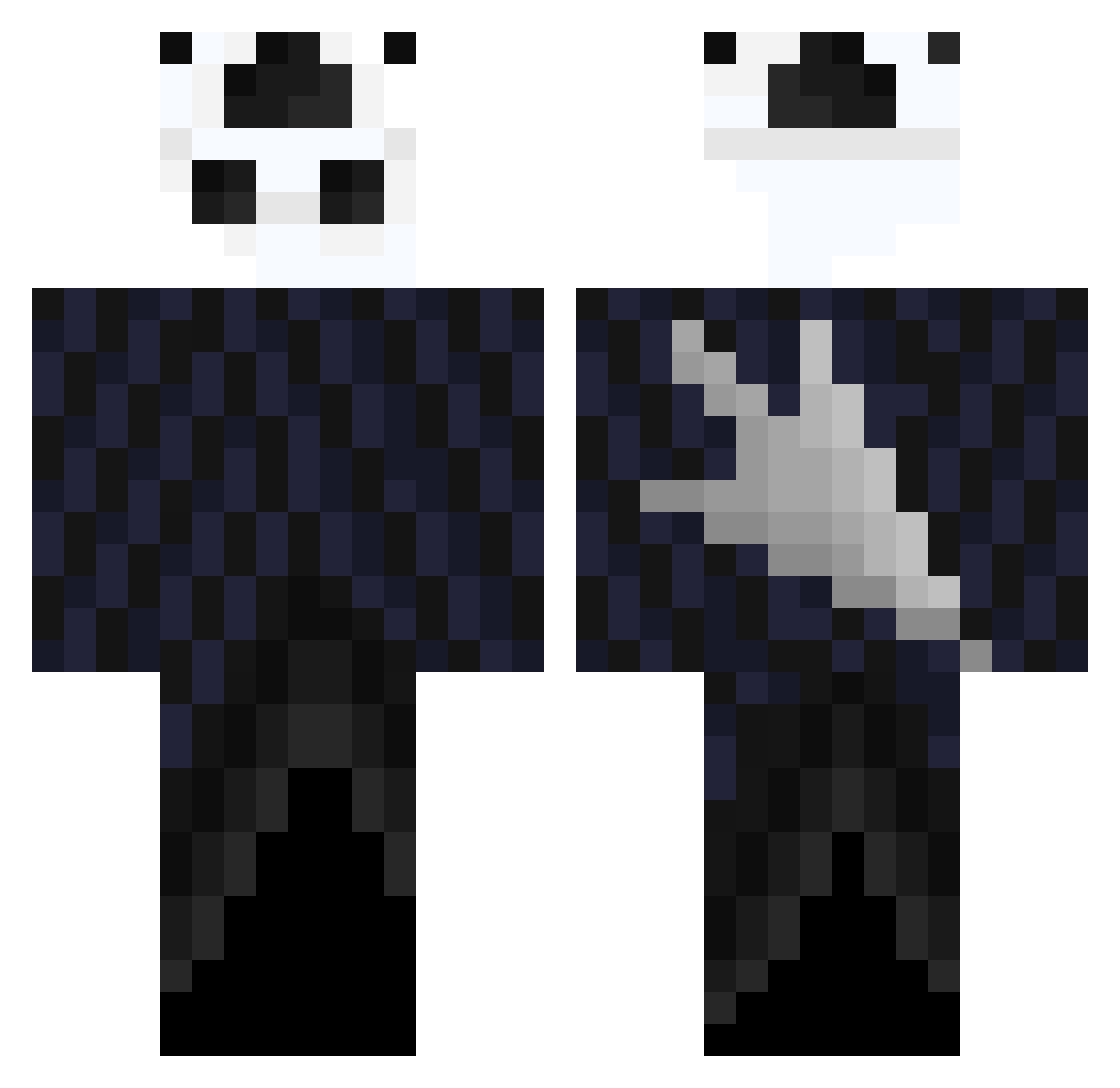 _applezz Minecraft skin, front and back view