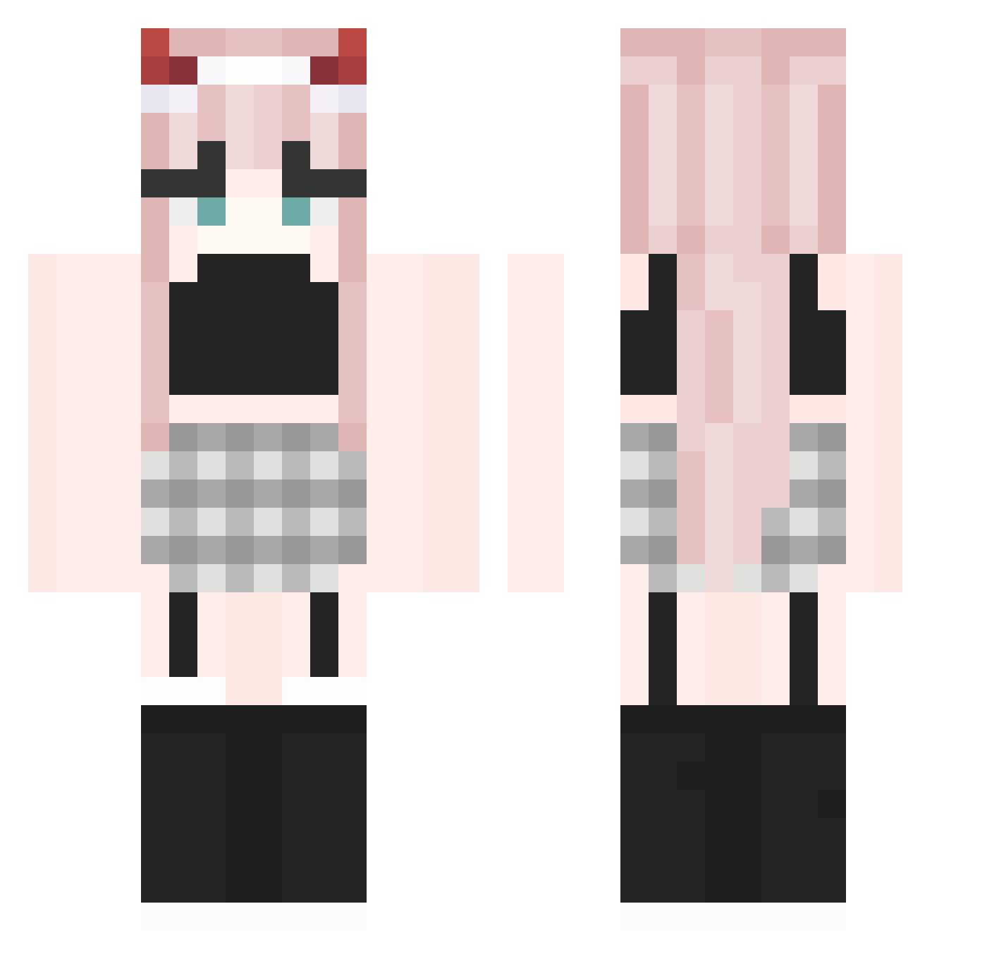 WaltorWheat Minecraft skin, front and back view