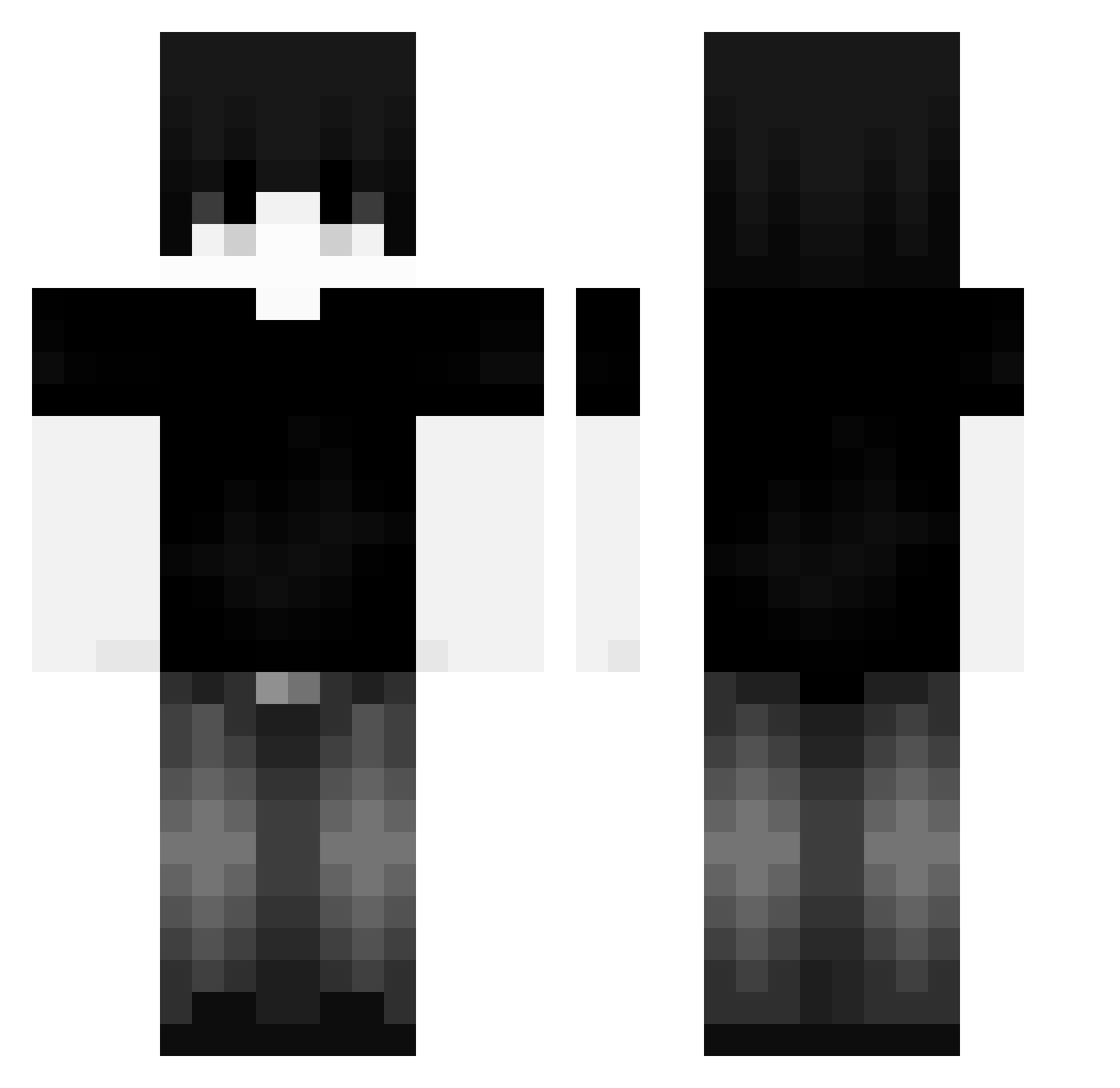 rares_ita Minecraft skin, front and back view