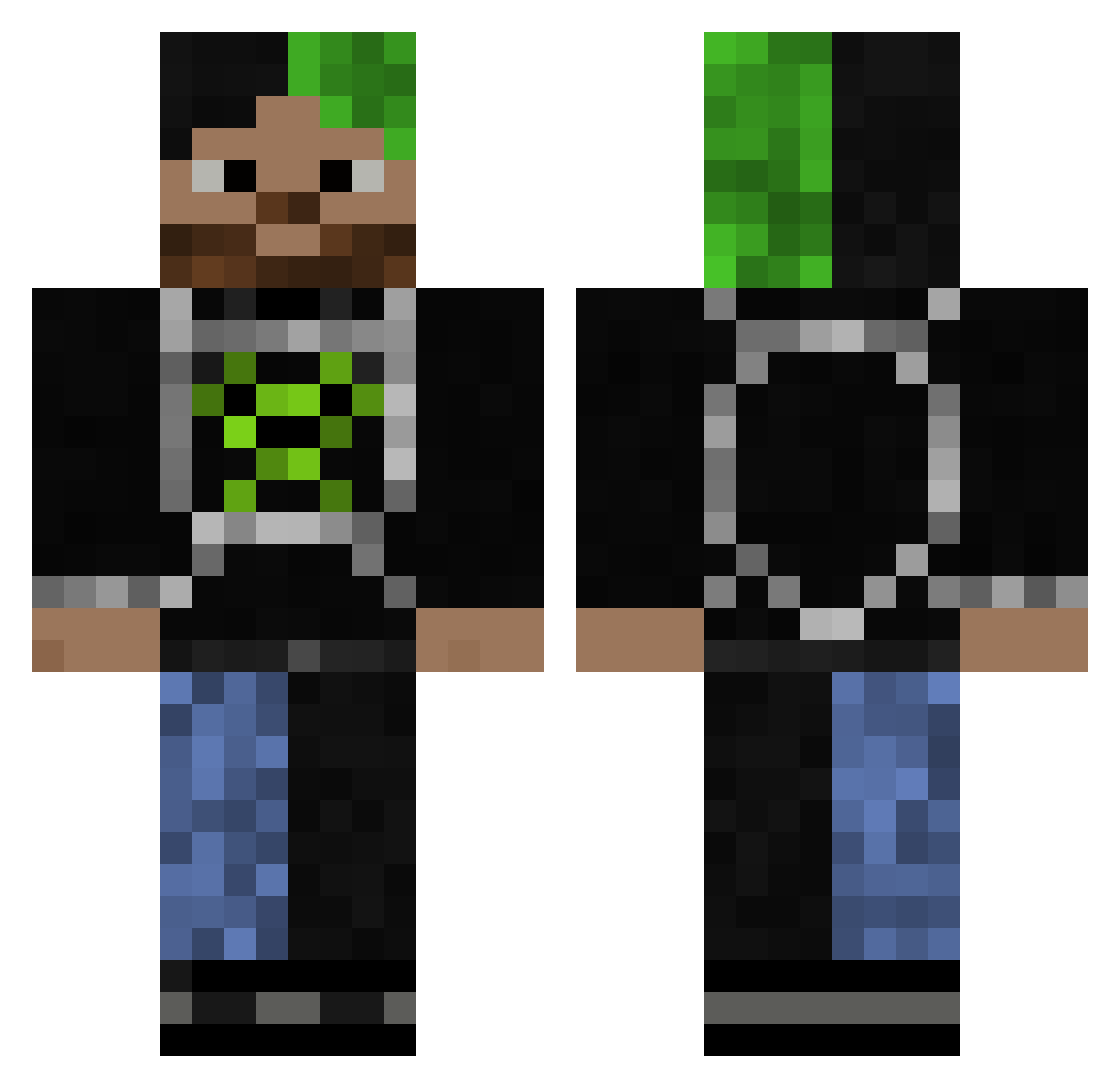 koalagamingYT Minecraft skin, front and back view
