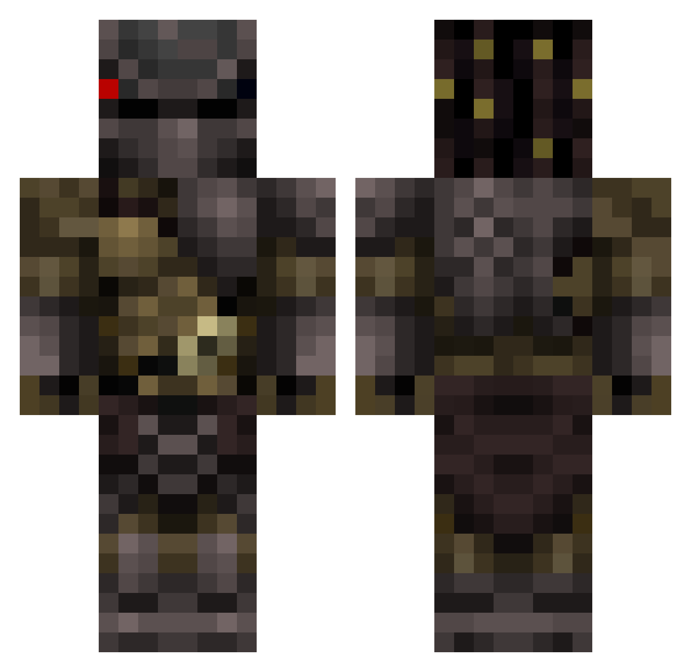 wele1060 Minecraft skin, front and back view