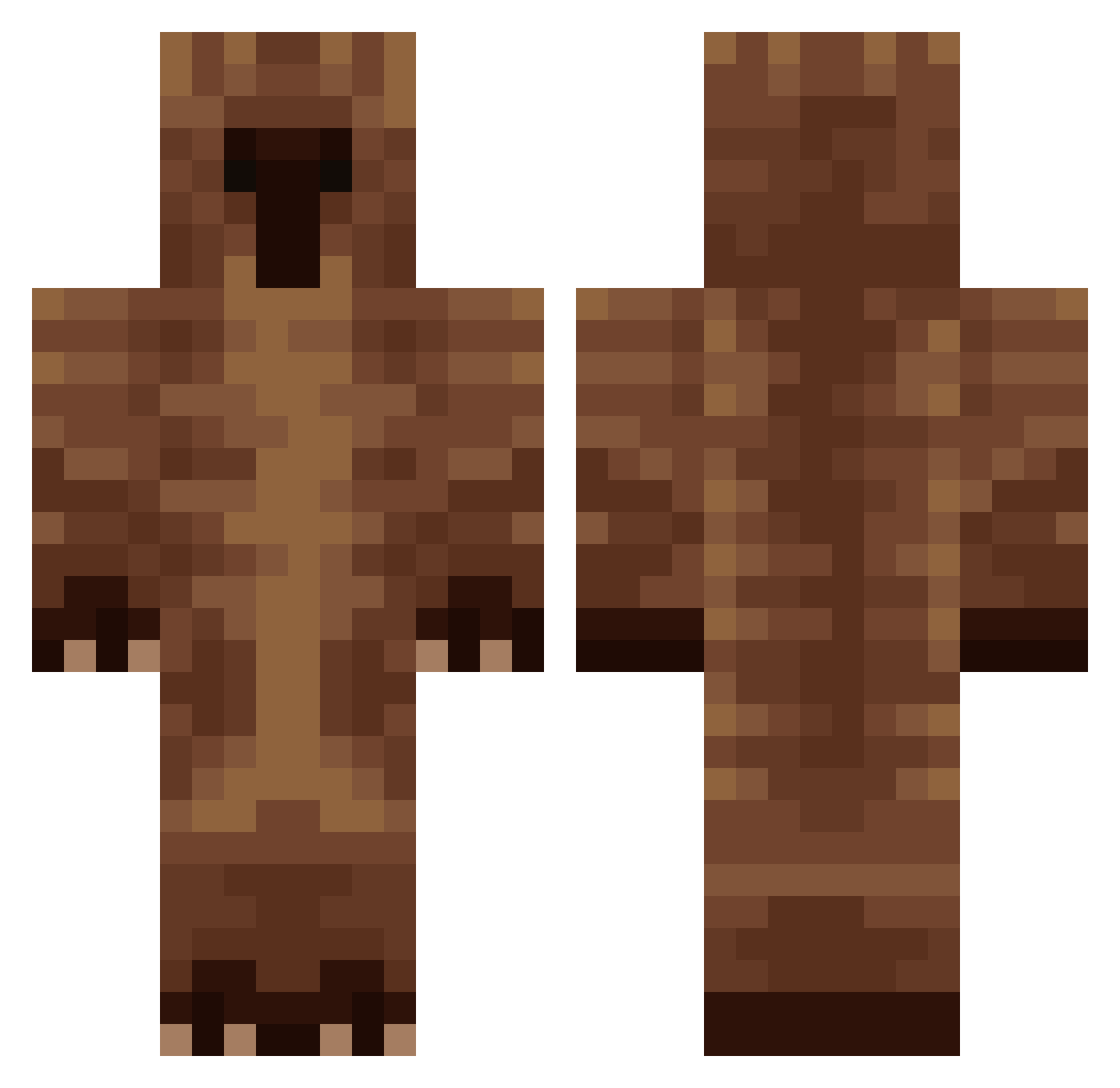 _Hlofiys Minecraft skin, front and back view