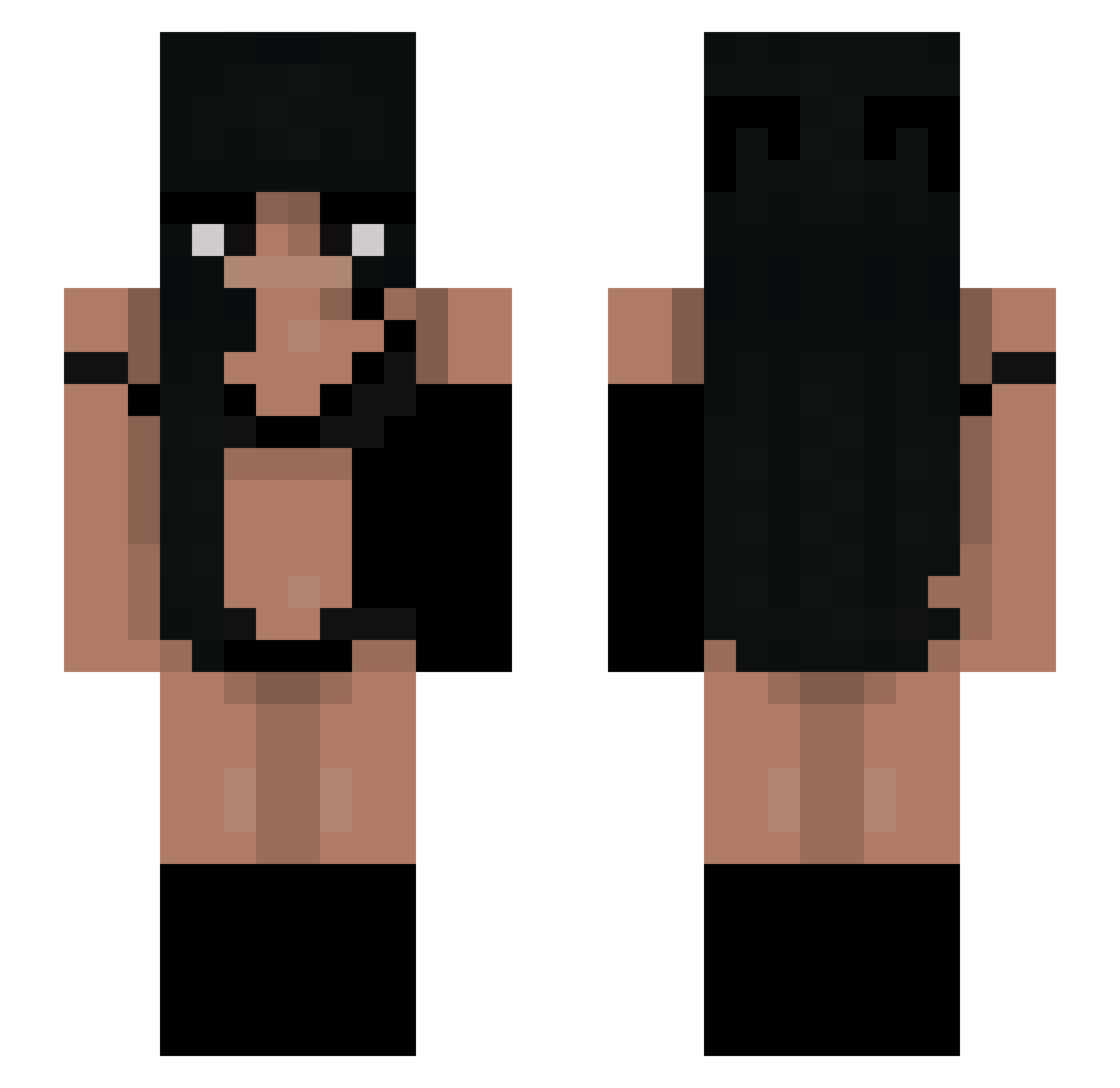 YoungTymi_xd Minecraft skin, front and back view