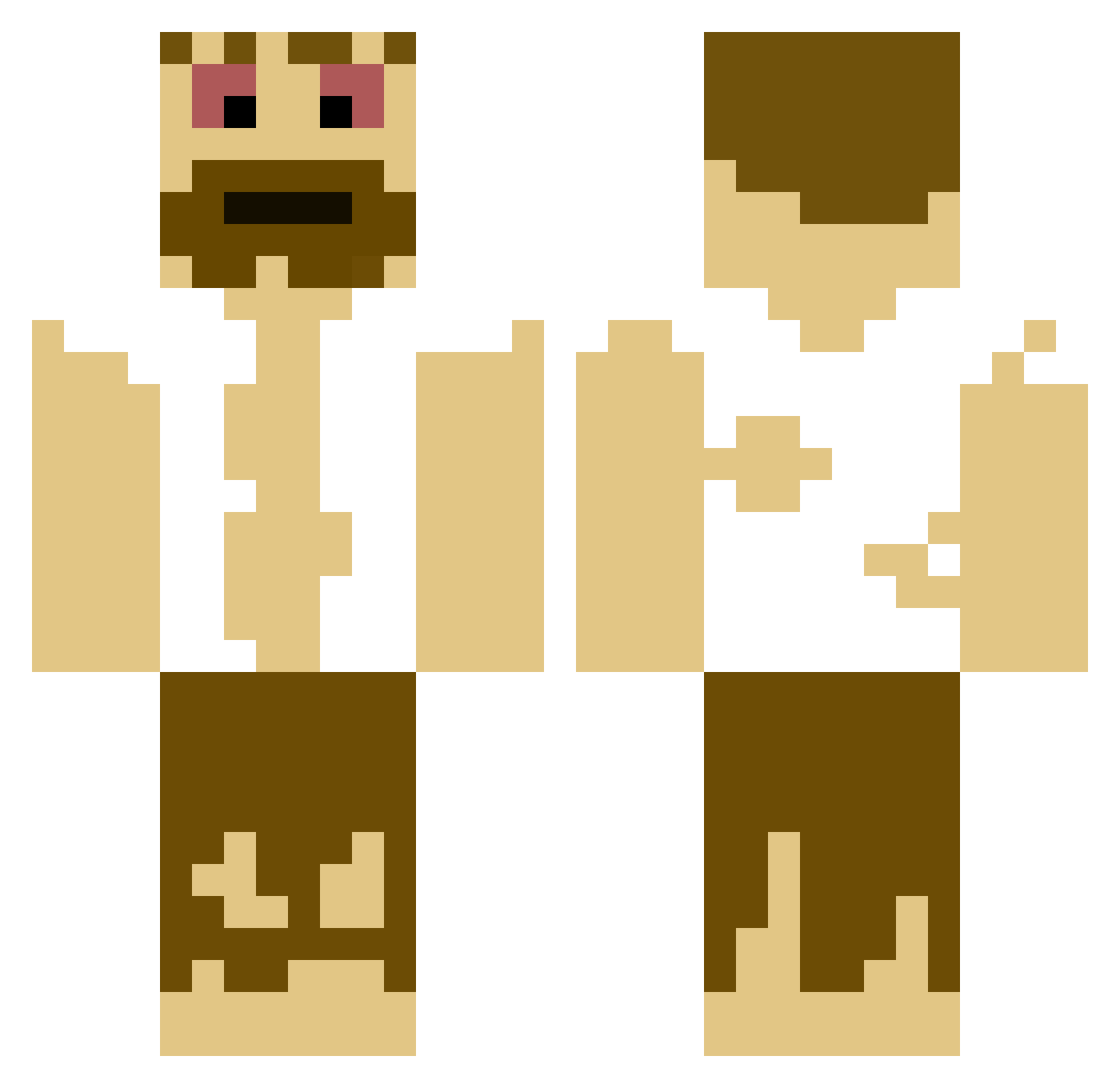 Alexppatrol Minecraft skin, front and back view