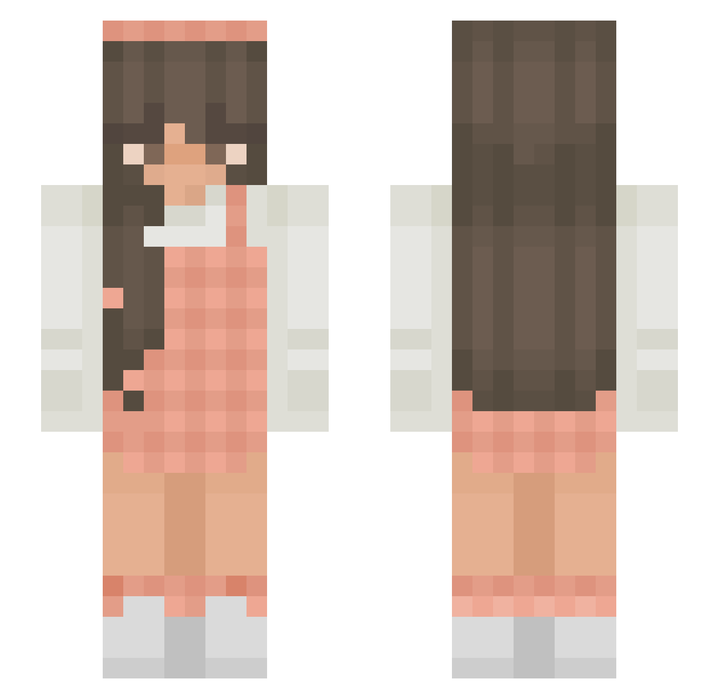 sophiamae6 Minecraft skin, front and back view