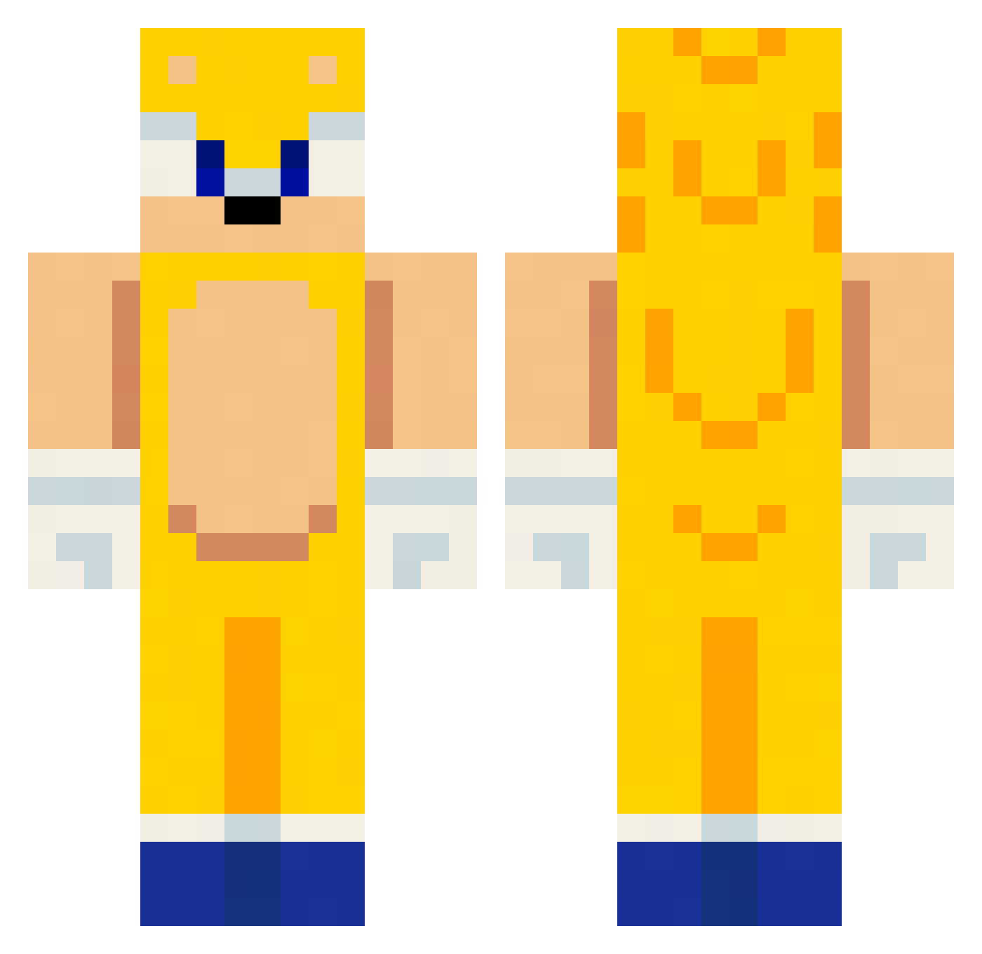 1speedyy_ Minecraft skin, front and back view