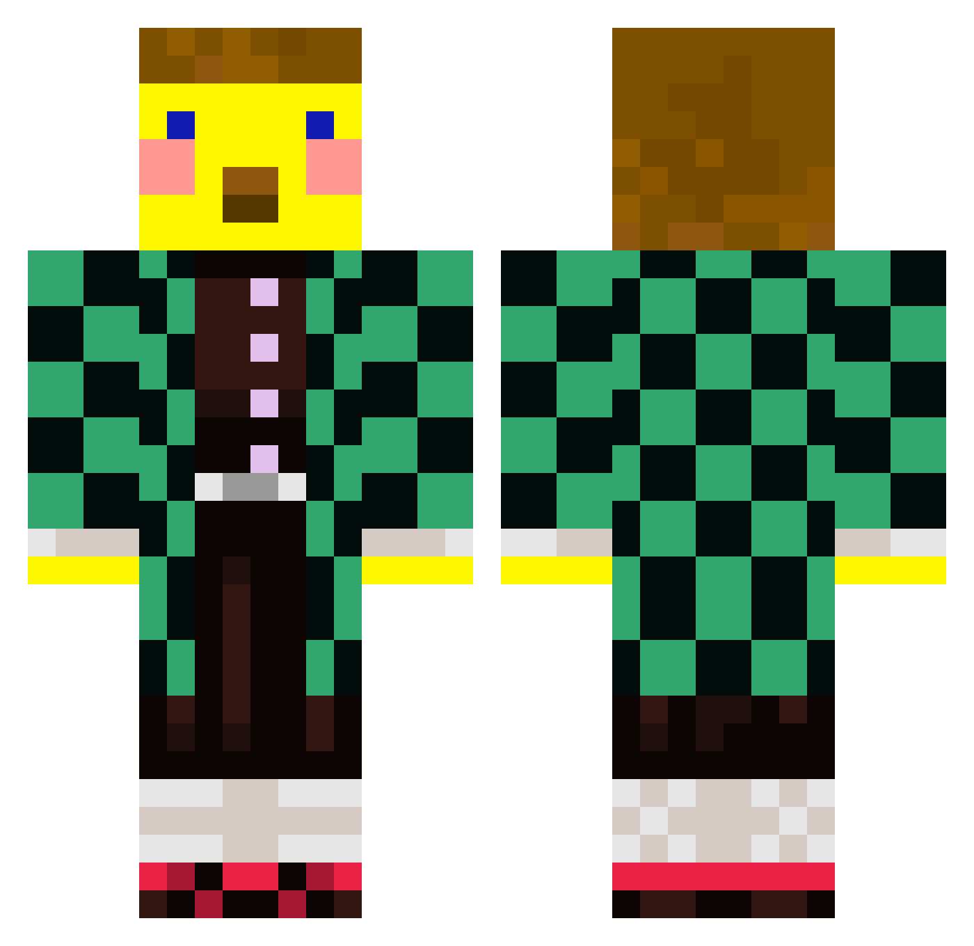 waadin_fomfom Minecraft skin, front and back view