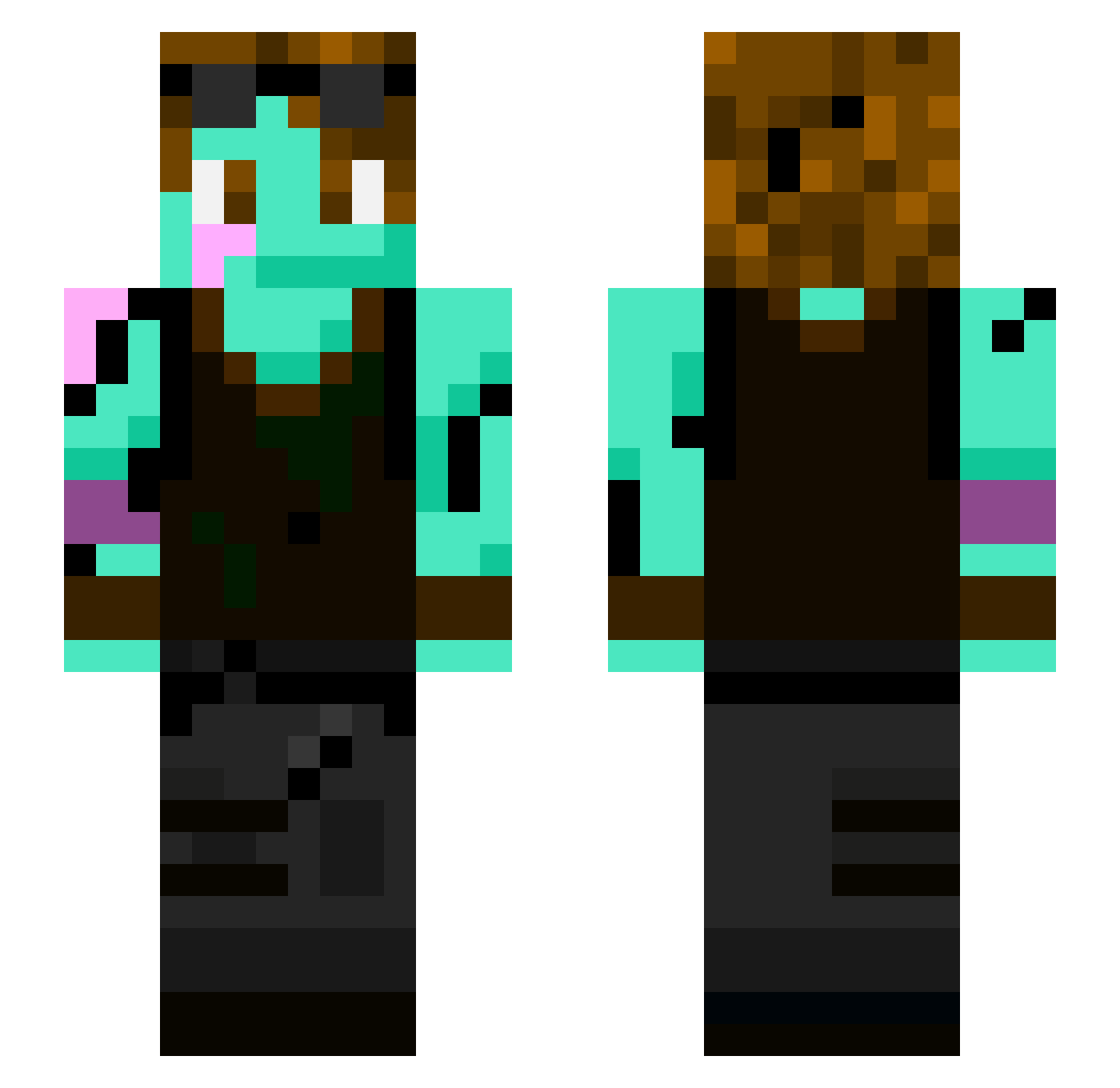 Eclipse_211 Minecraft skin, front and back view