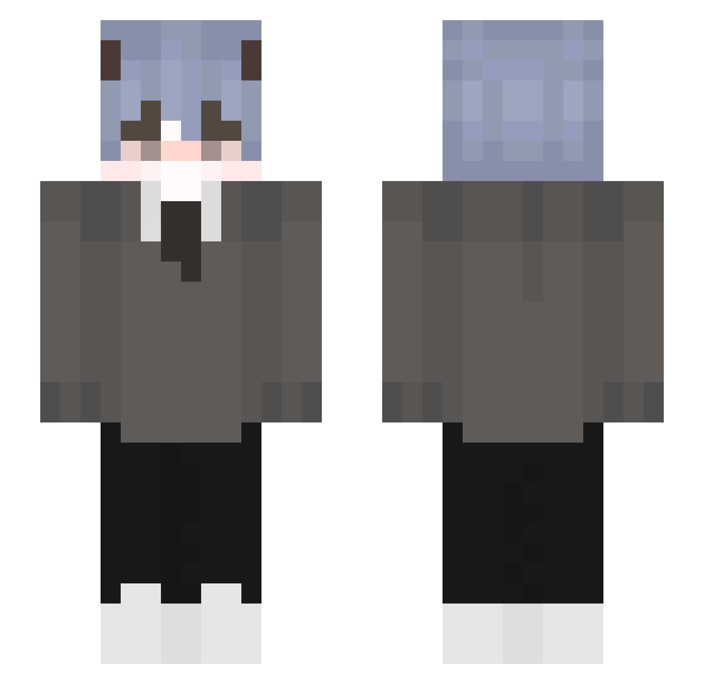 xuebi2486 Minecraft skin, front and back view