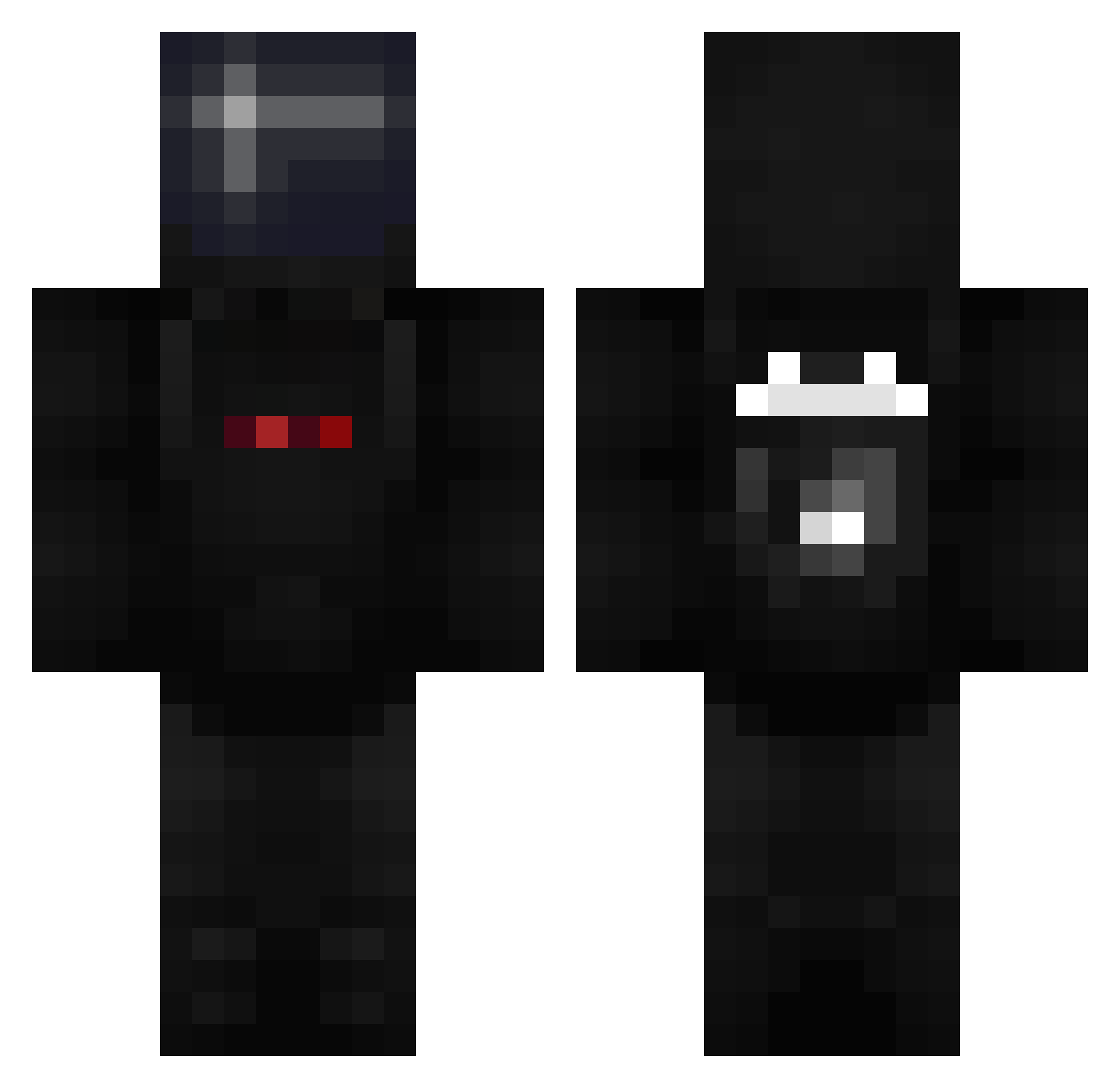 Iuderen Minecraft skin, front and back view