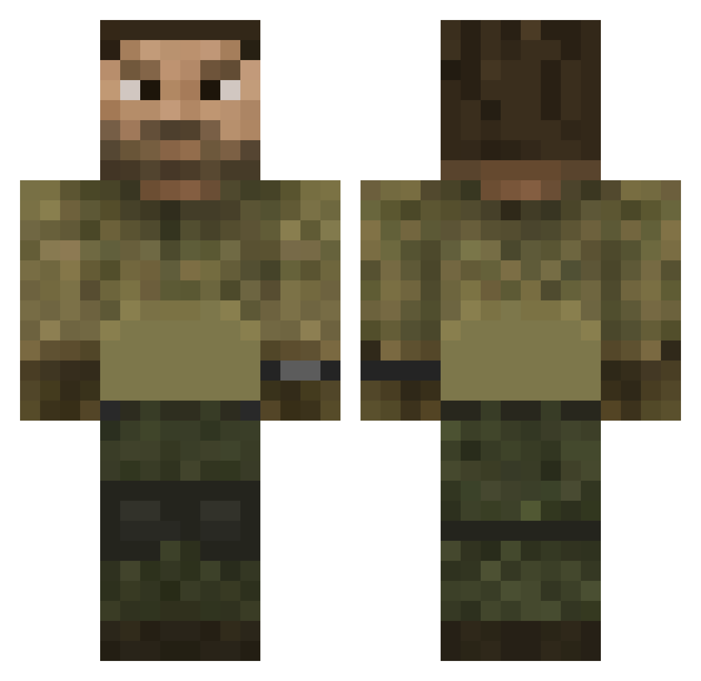 Shadowek_300 Minecraft skin, front and back view