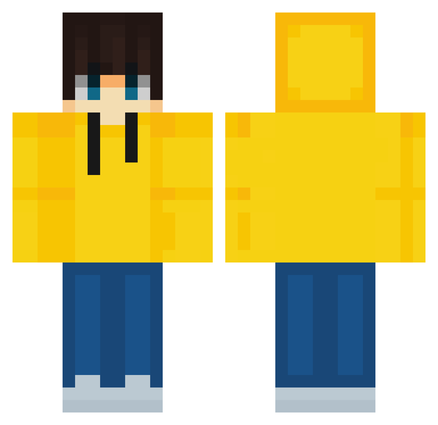 szymi11 Minecraft skin, front and back view