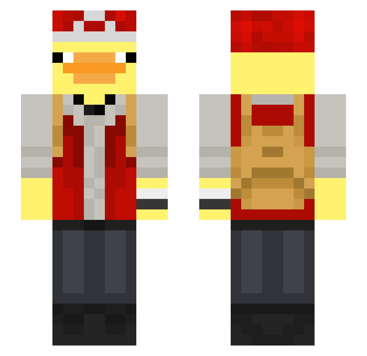 Don_Shane Minecraft skin, front and back view