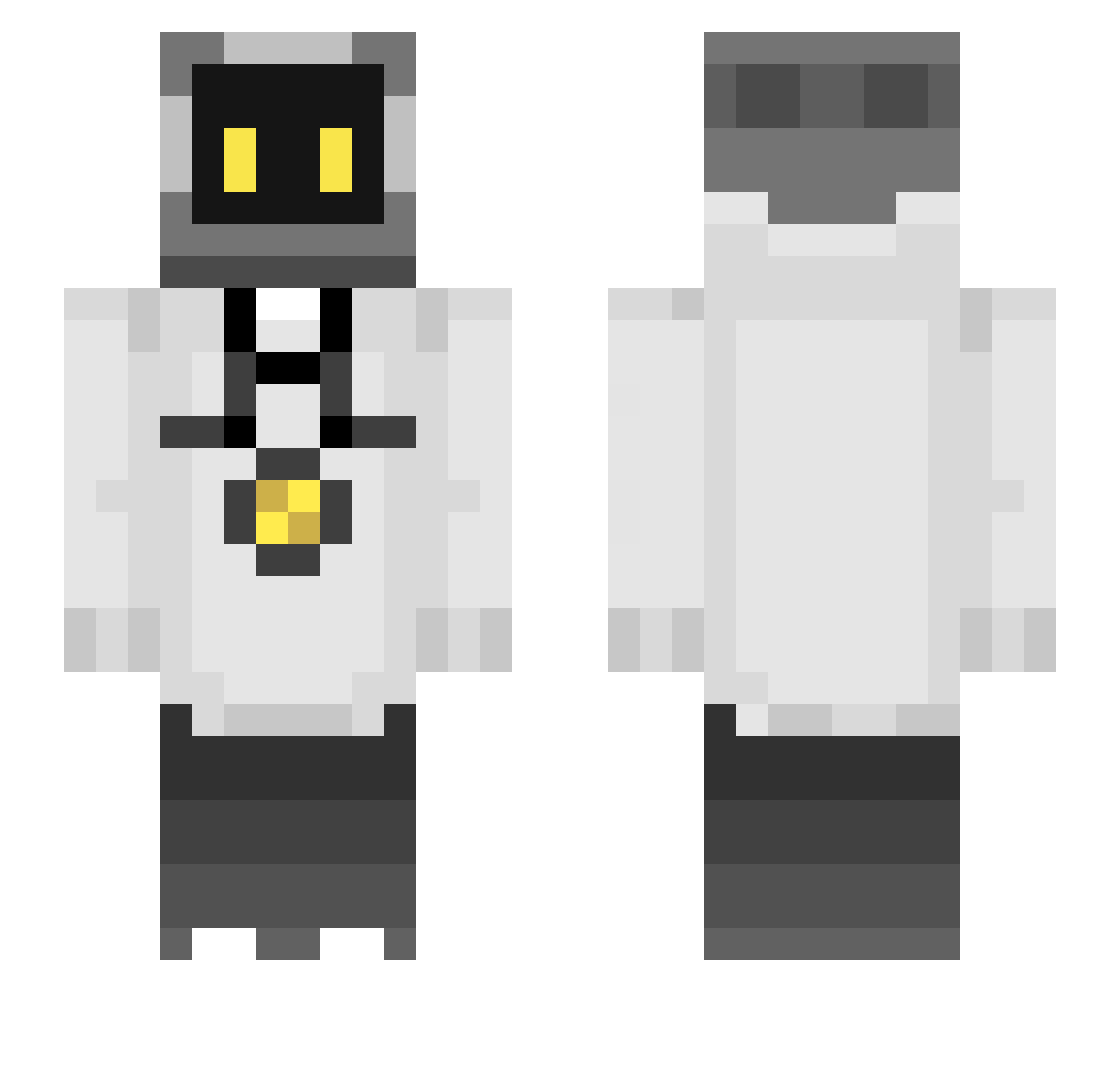 Era_21 Minecraft skin, front and back view
