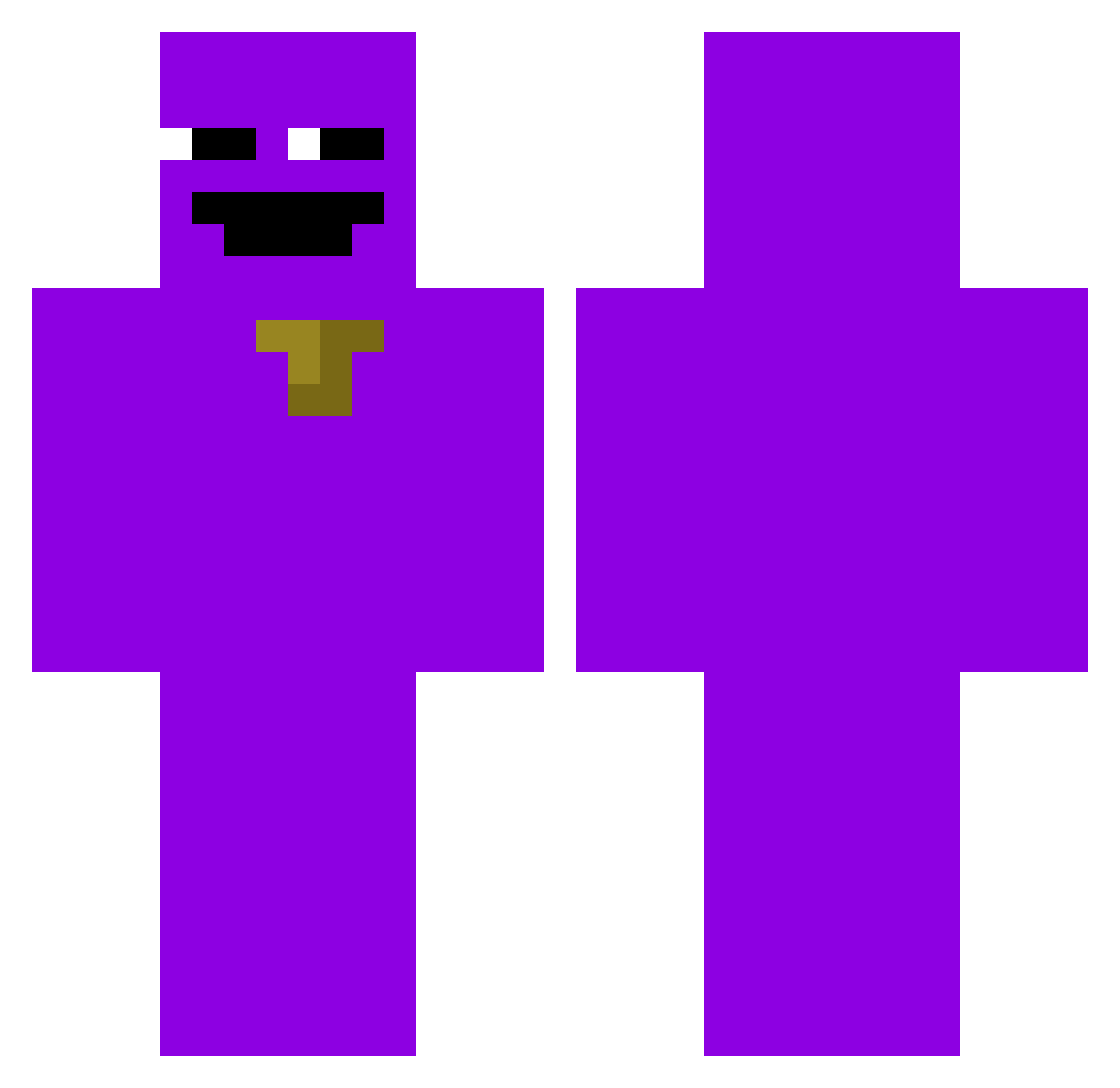 hddrepair785 Minecraft skin, front and back view