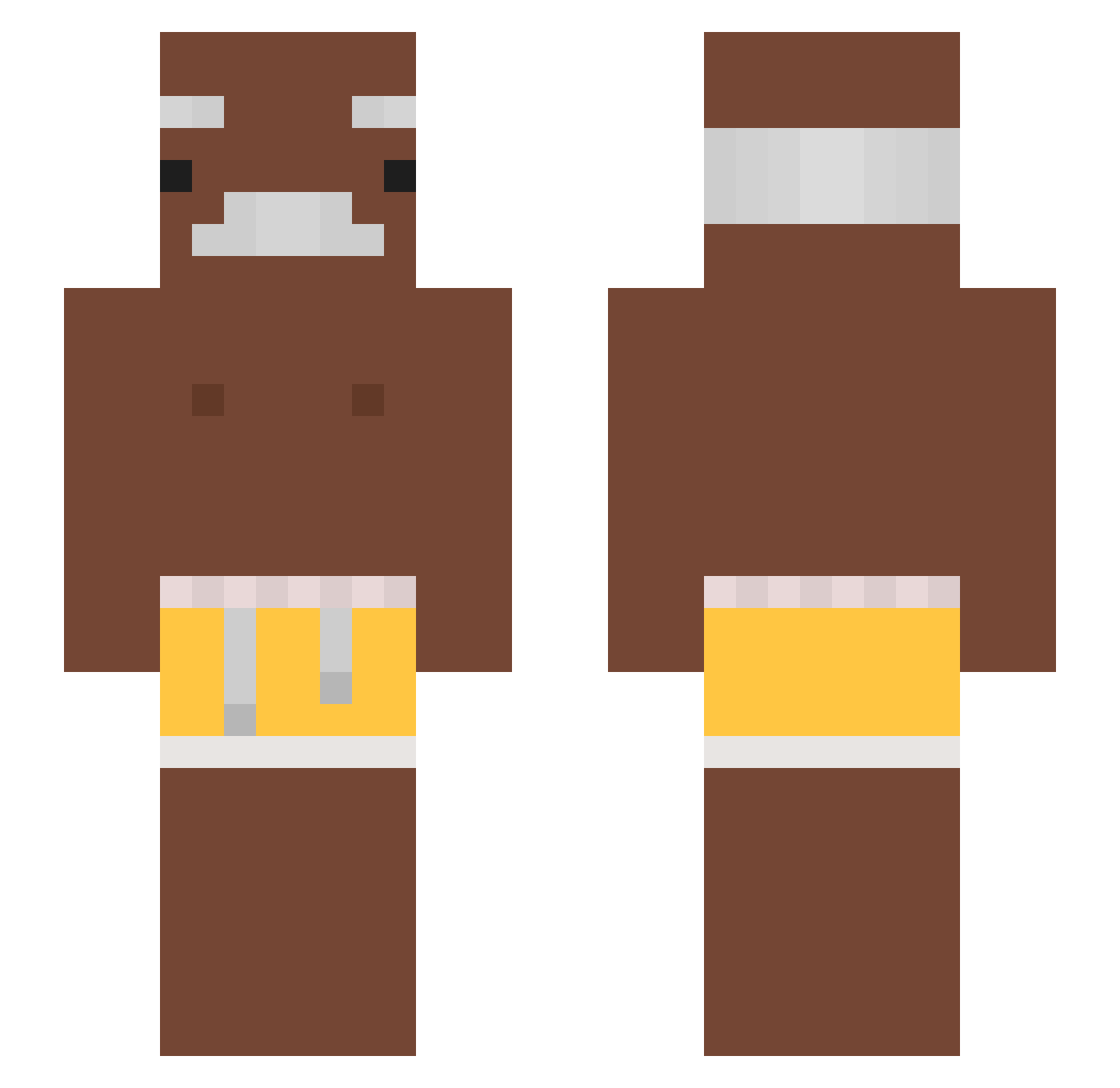 lia4m Minecraft skin, front and back view