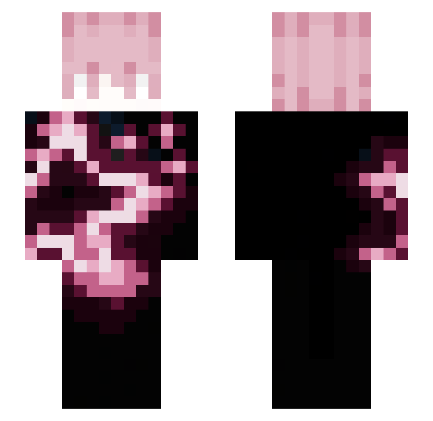 lwqw Minecraft skin, front and back view