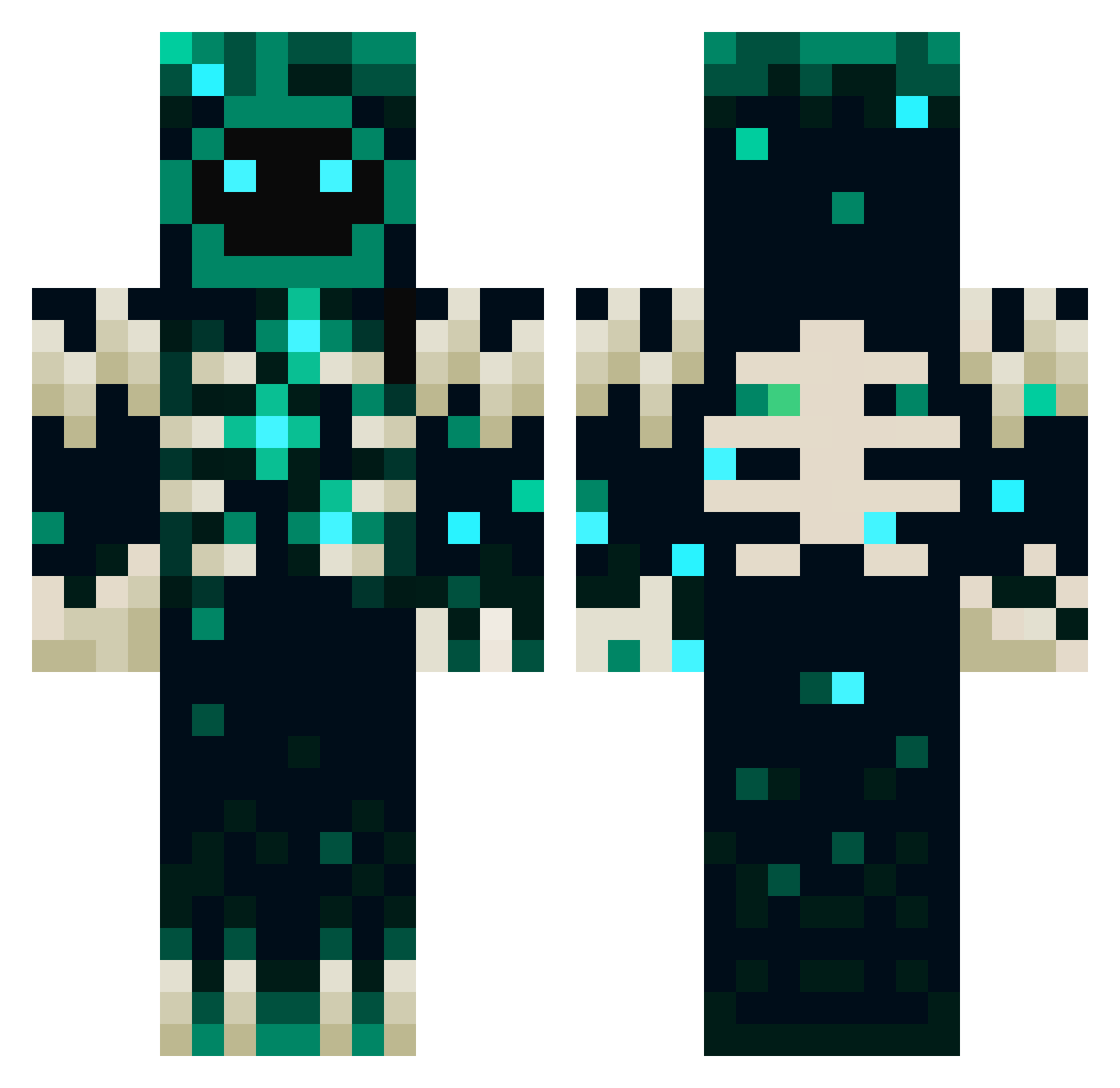 Superior_Days022 Minecraft skin, front and back view