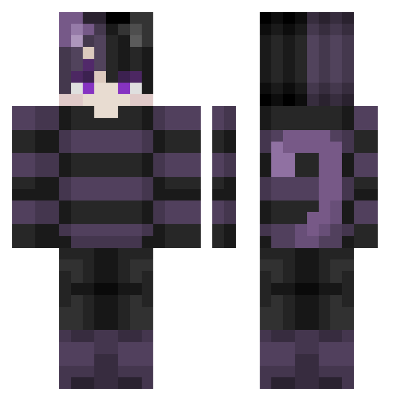 swagfloppa Minecraft skin, front and back view