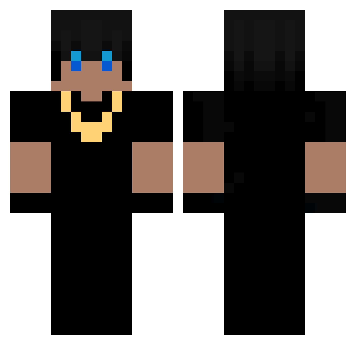 idanpetrol Minecraft skin, front and back view