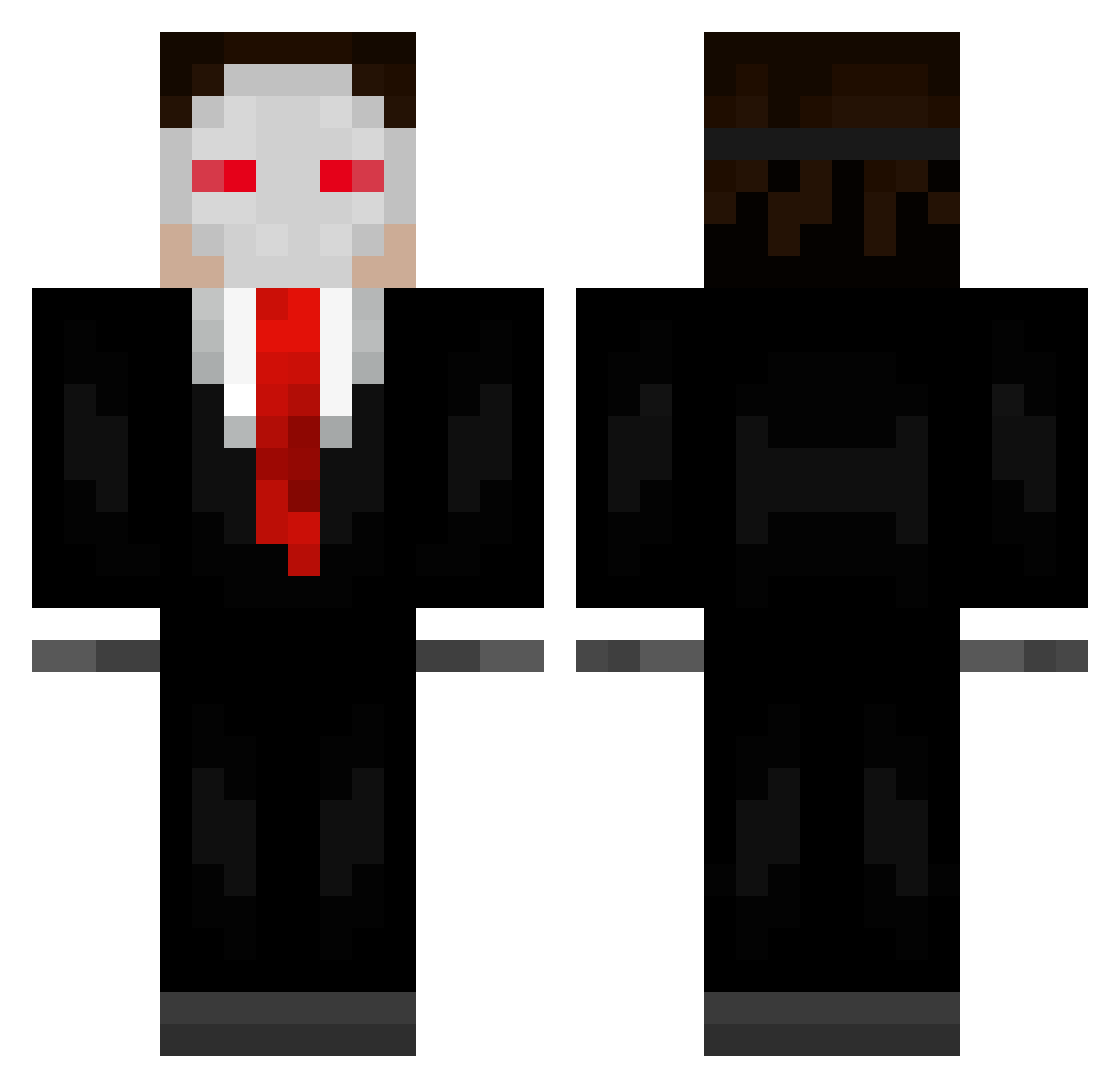 Cali1231233 Minecraft skin, front and back view