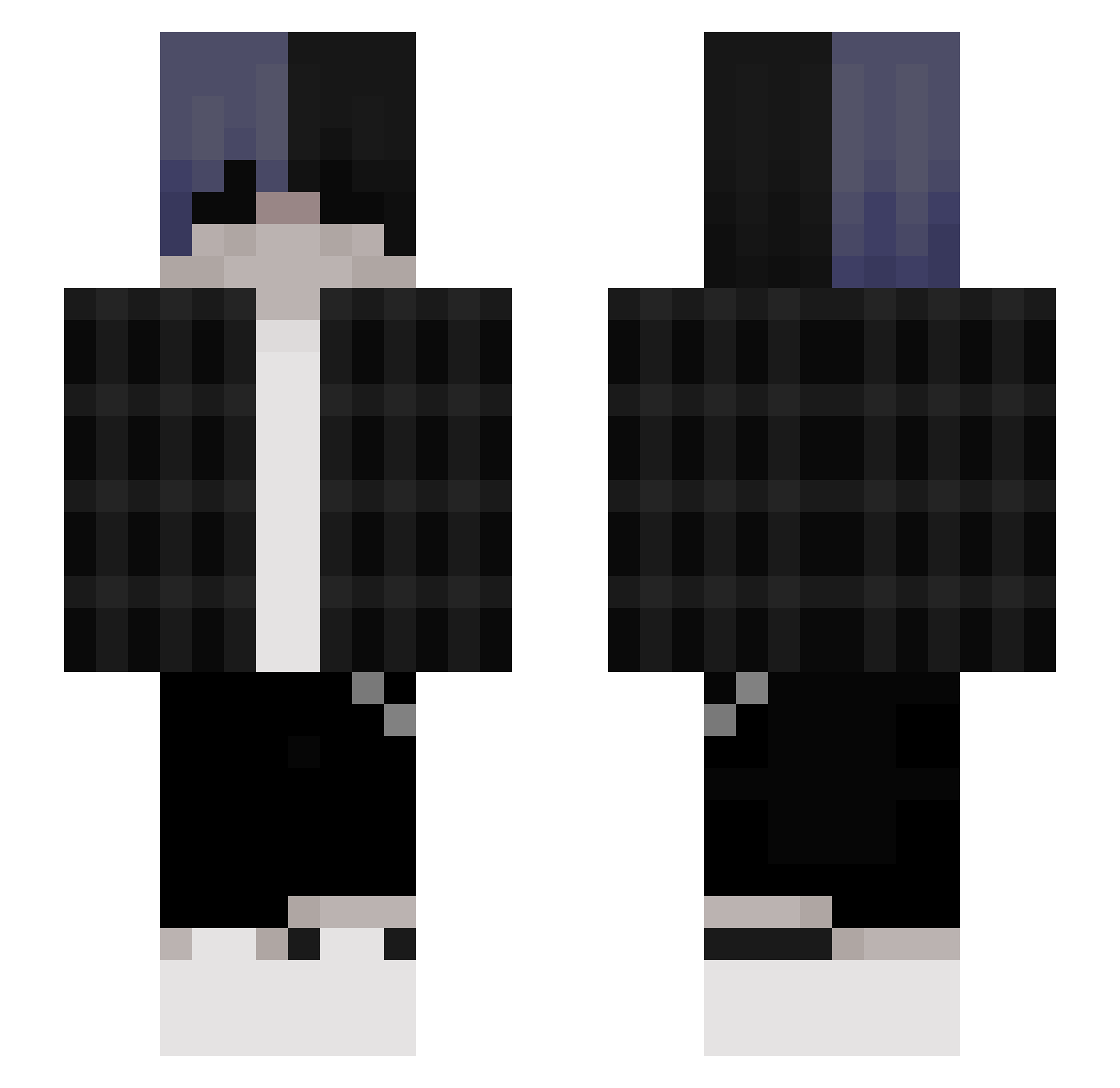 Sthiefneck Minecraft skin, front and back view