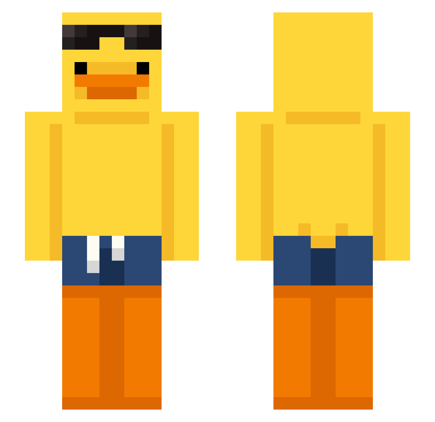 love_see_pour Minecraft skin, front and back view