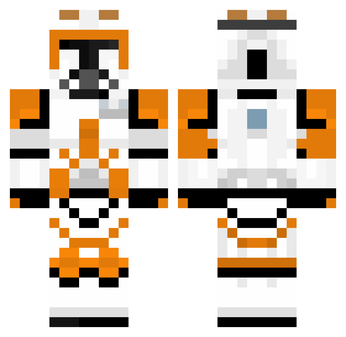 AussieScotsman12 Minecraft skin, front and back view