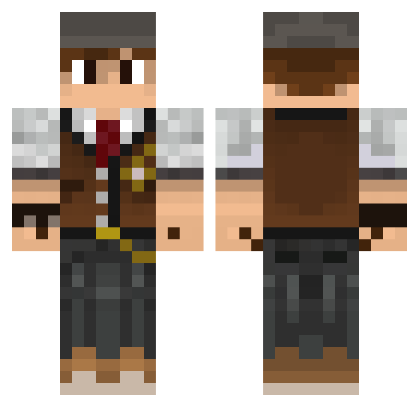 Funz___ Minecraft skin, front and back view