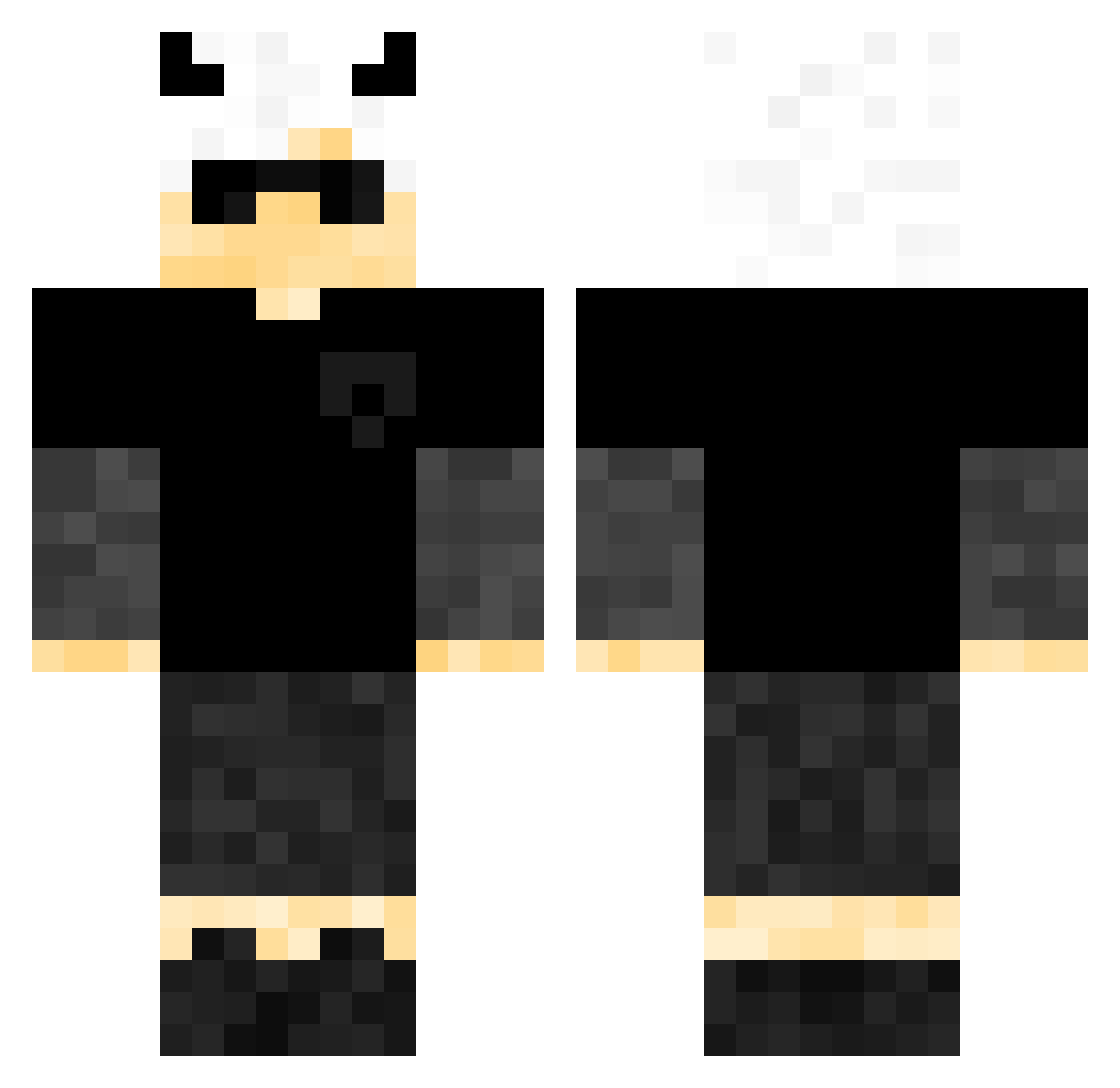Trust_Ryze Minecraft skin, front and back view