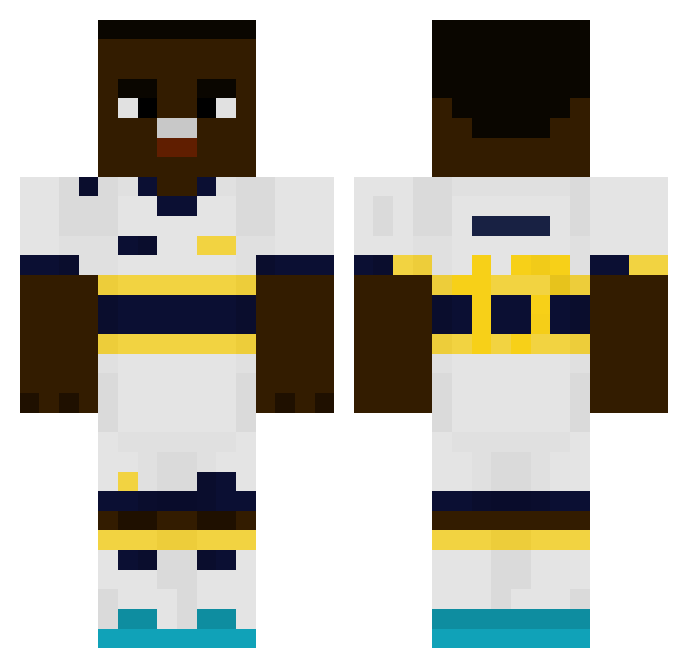 fisukistrukis Minecraft skin, front and back view