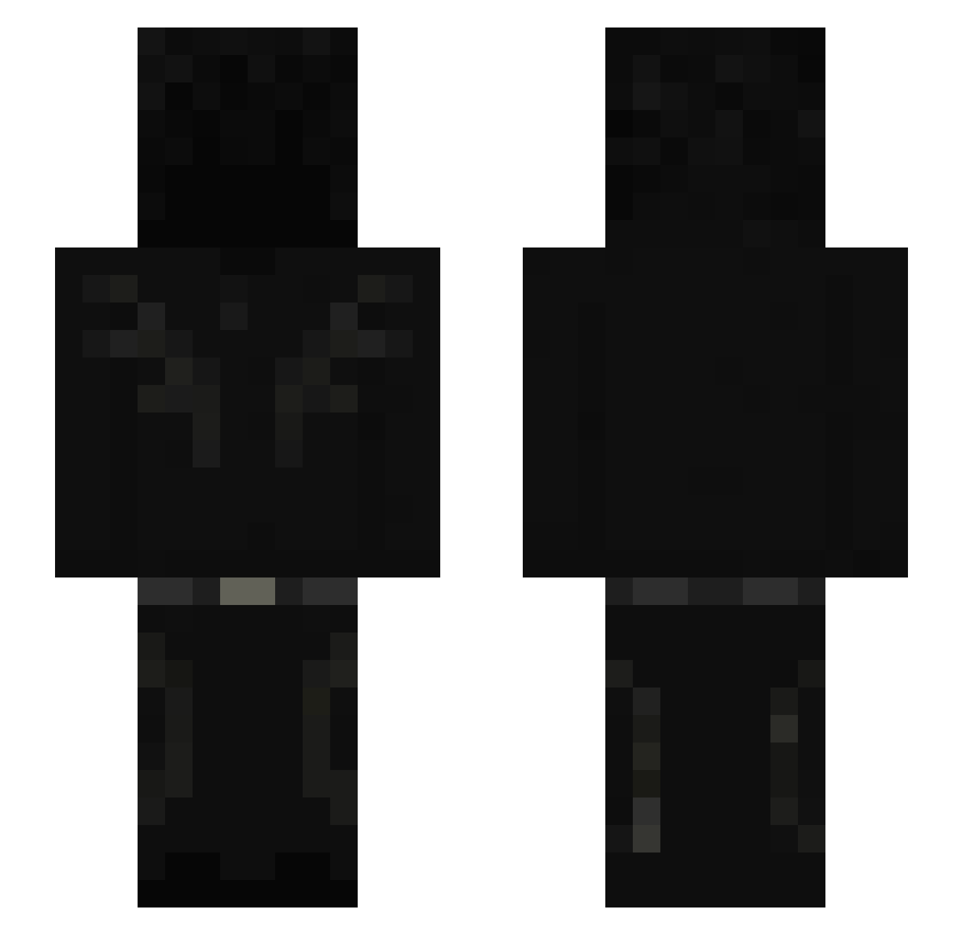 CeroMC Minecraft skin, front and back view